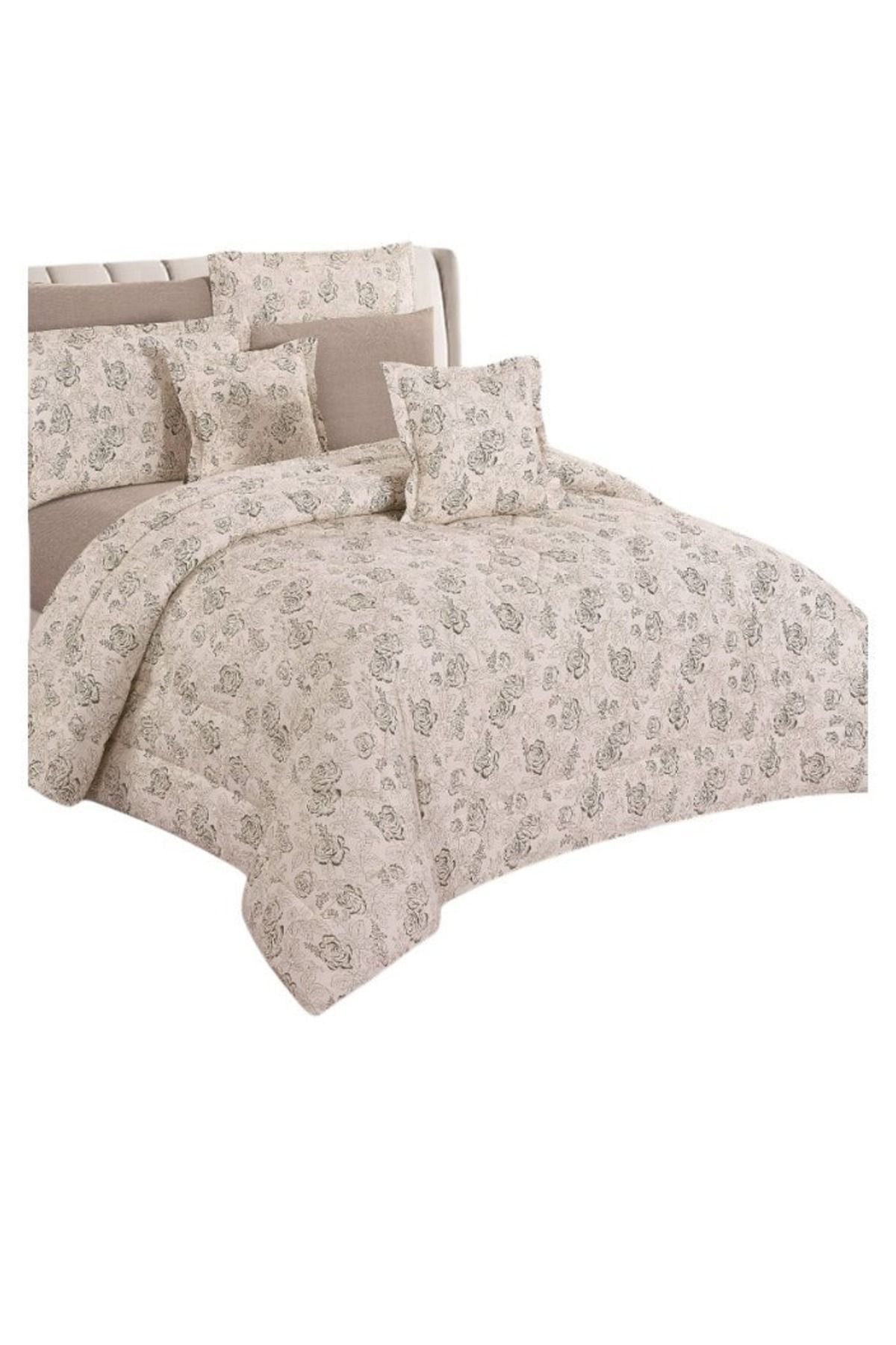 smart home-Double-sided comforter set, 8-piece comforter with comfortable inner filling, 8-piece double comforter fits two people's beds 4