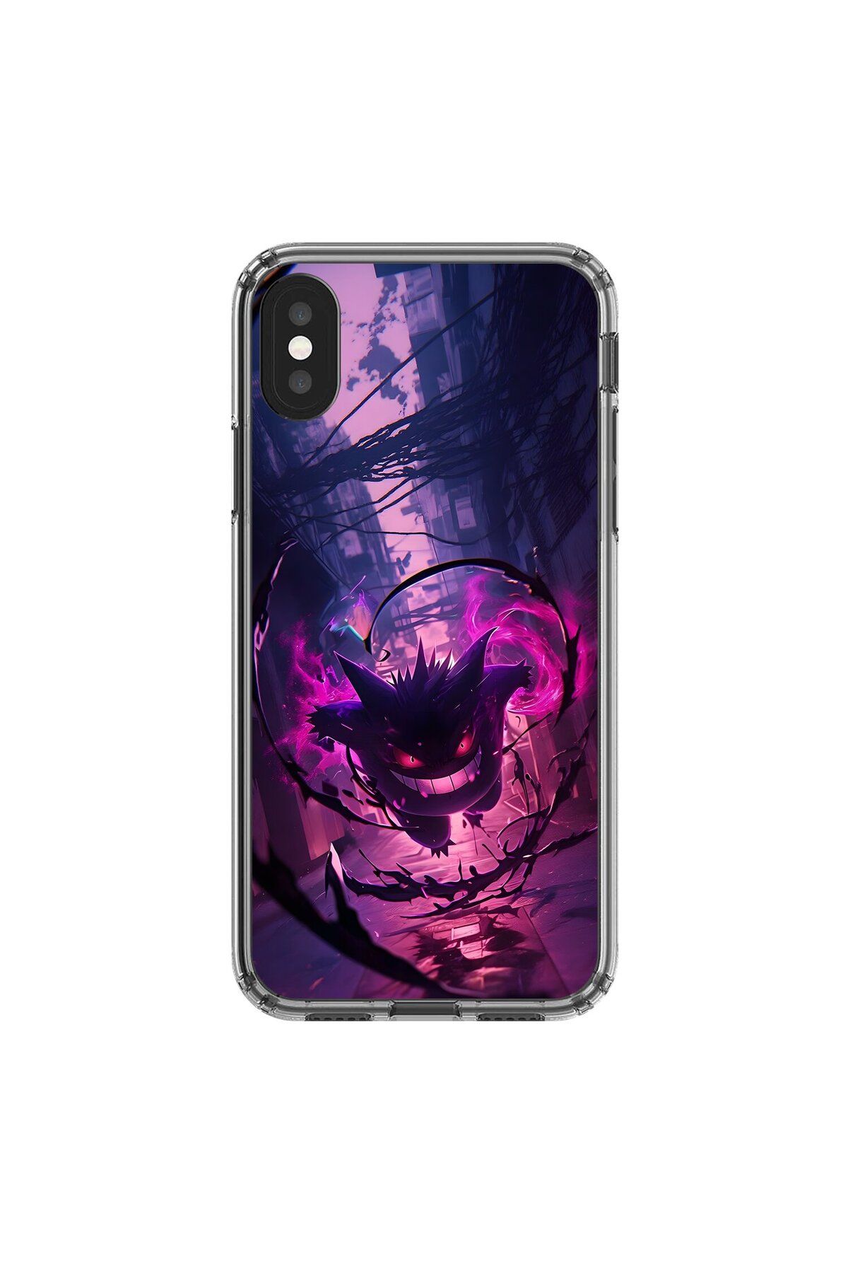 Dali Design iPhone XS Uyumlu Şeffaf Kılıf Pokemon 2 Tasarımlı