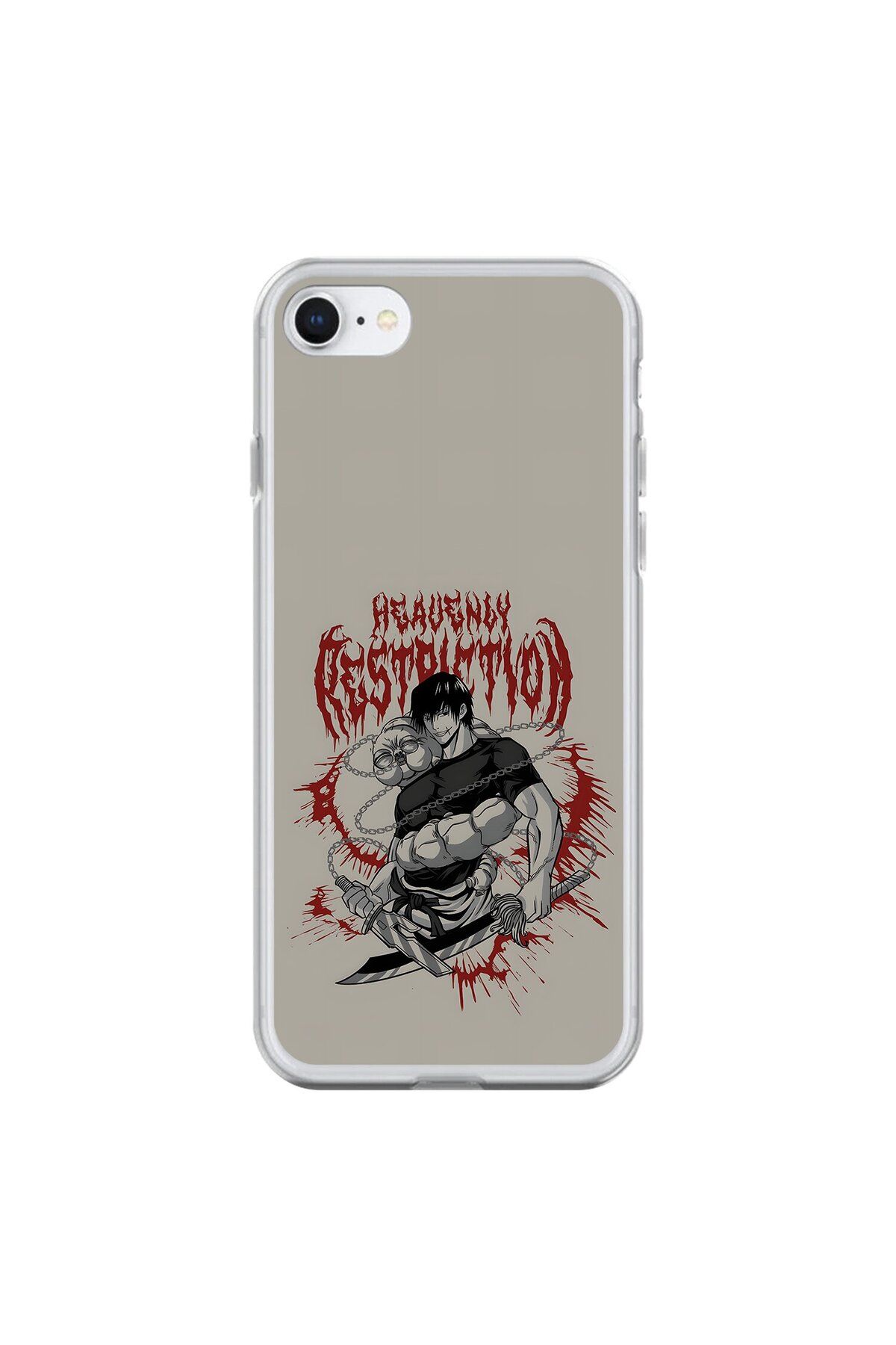 Dali Design iPhone 8 Uyumlu Şeffaf Kılıf Jujutsu Kaisen 2 Tasarımlı