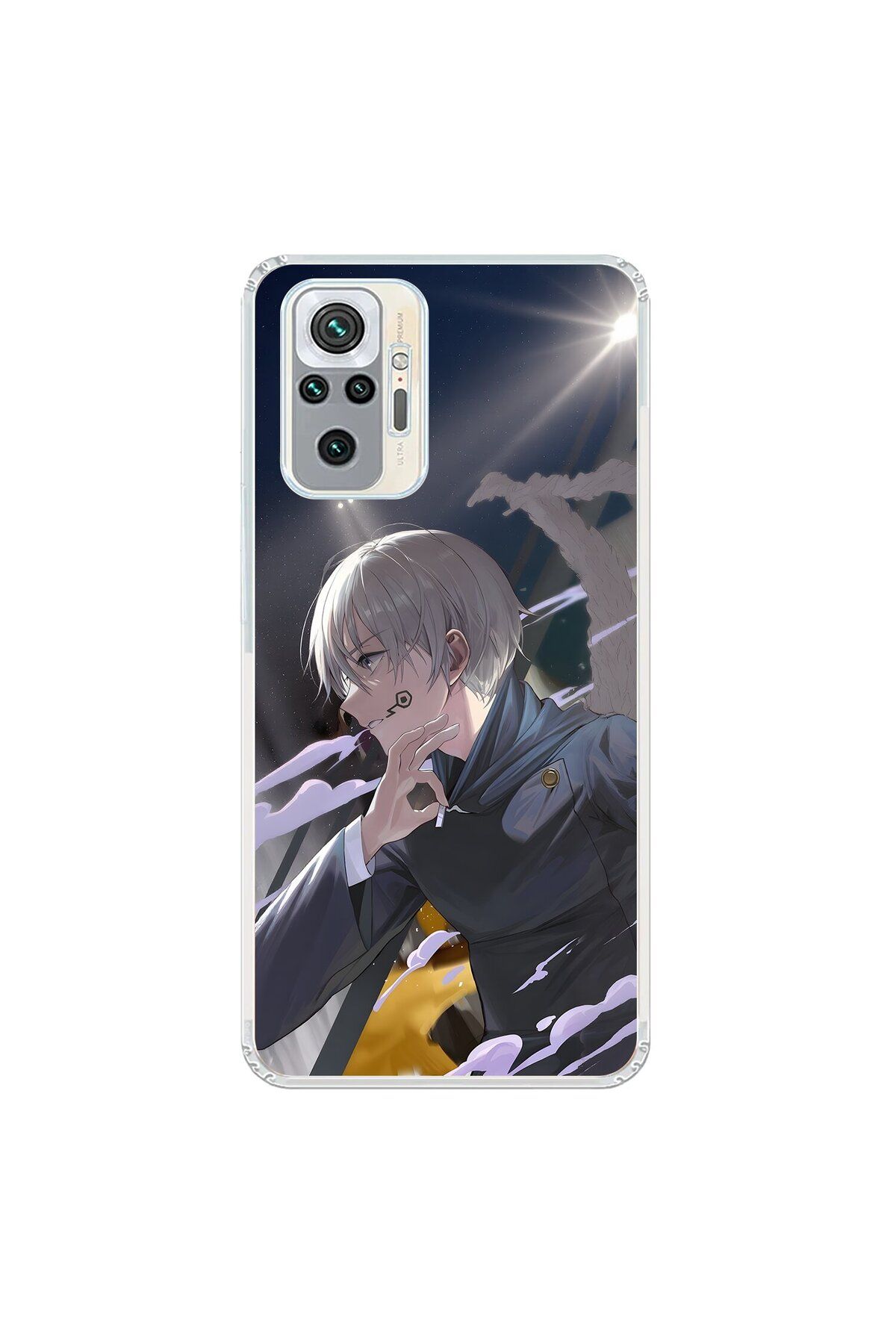 Dali Design Xiaomi Redmi Note 10 Pro Uyumlu Şeffaf Kılıf Jujutsu Kaisen 3 Tasarımlı