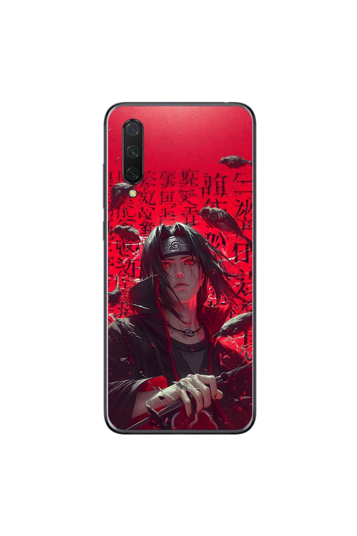 Dali Design Xiaomi Mi 9 Lite Uyumlu Şeffaf Kılıf Naruto Itachi Tasarımlı