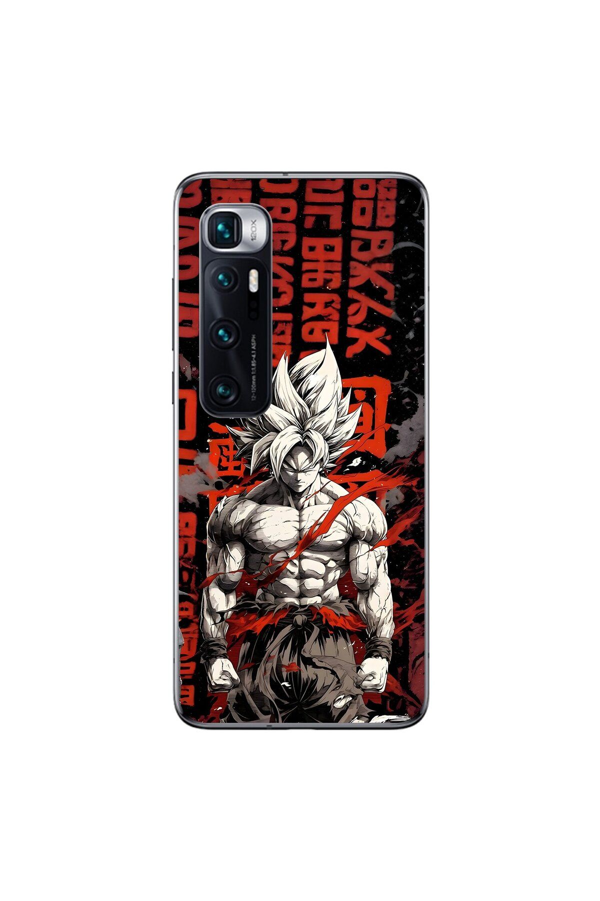 Dali Design Xiaomi Mi 10 Pro Uyumlu Şeffaf Kılıf Dragon Ball-Z 1 Tasarımlı