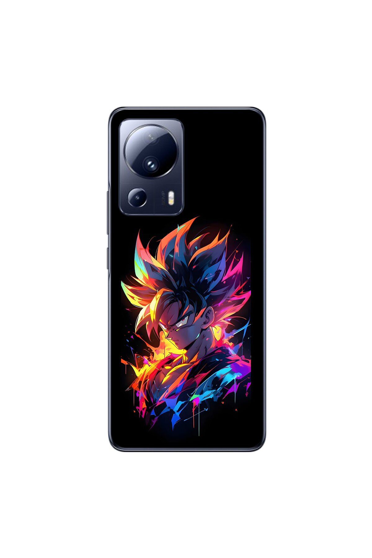 Dali Design Xiaomi Mi 13 Lite Uyumlu Şeffaf Kılıf Dragon Ball-Z 2 Tasarımlı