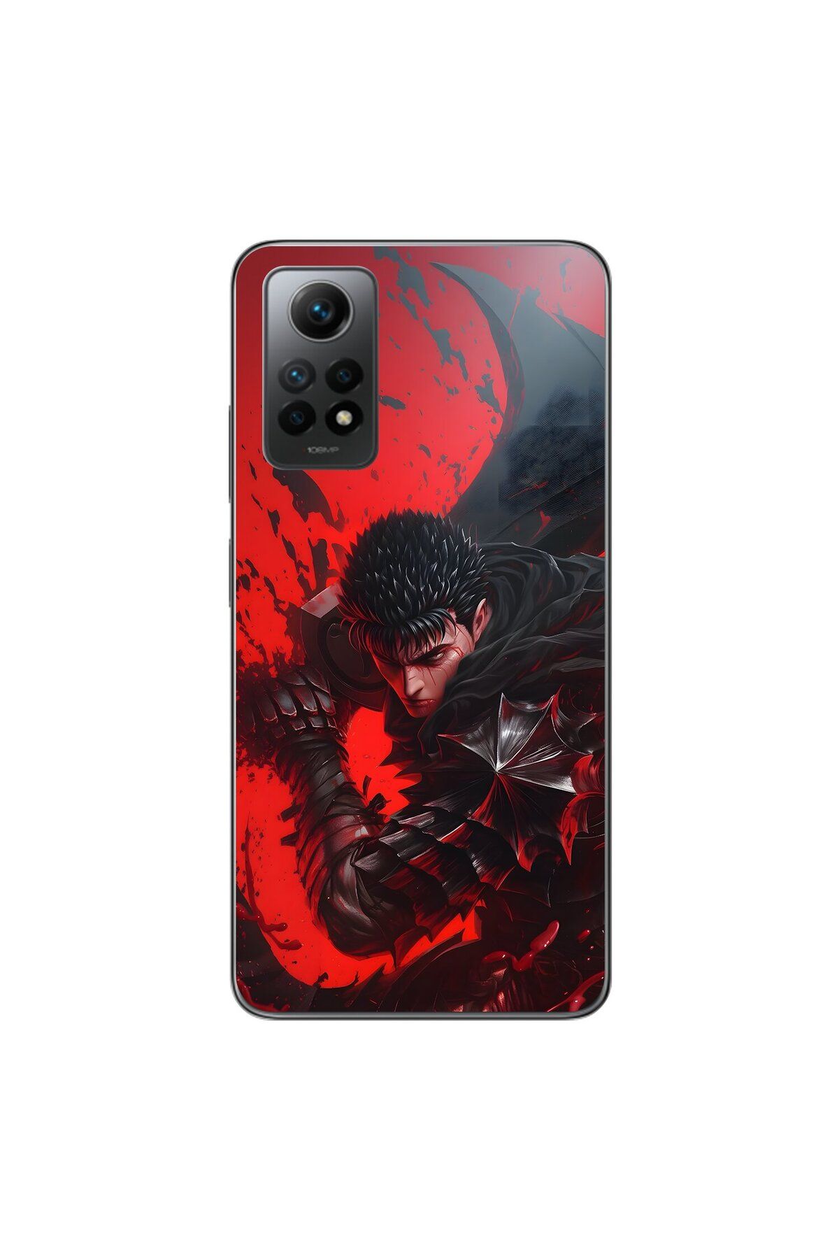 Dali Design Xiaomi Redmi Note 12 Pro Uyumlu Şeffaf Kılıf Berserk 3 Tasarımlı