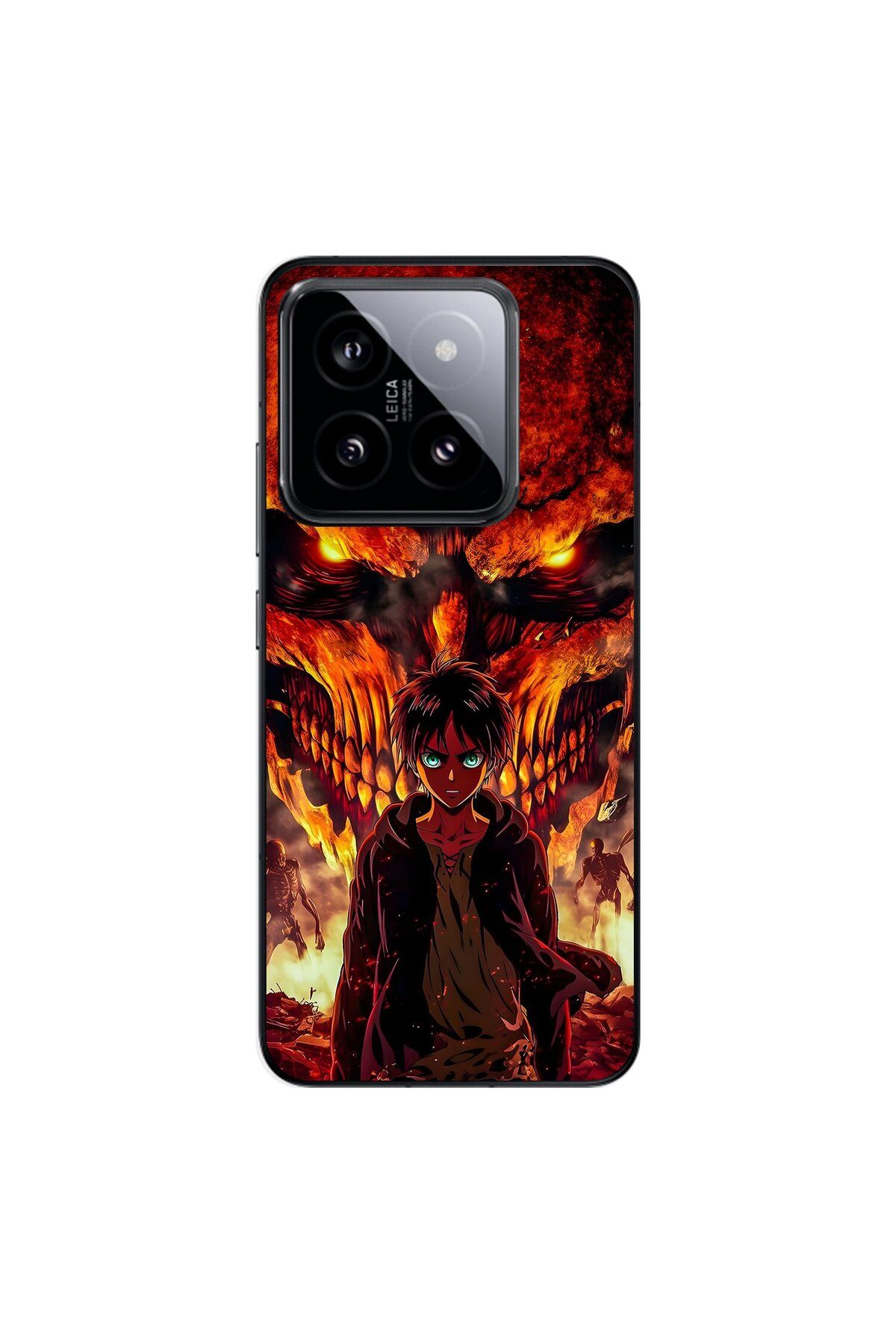 Dali Design Xiaomi Mi 14 Pro Uyumlu Şeffaf Kılıf Attack on Titan 2 Tasarımlı