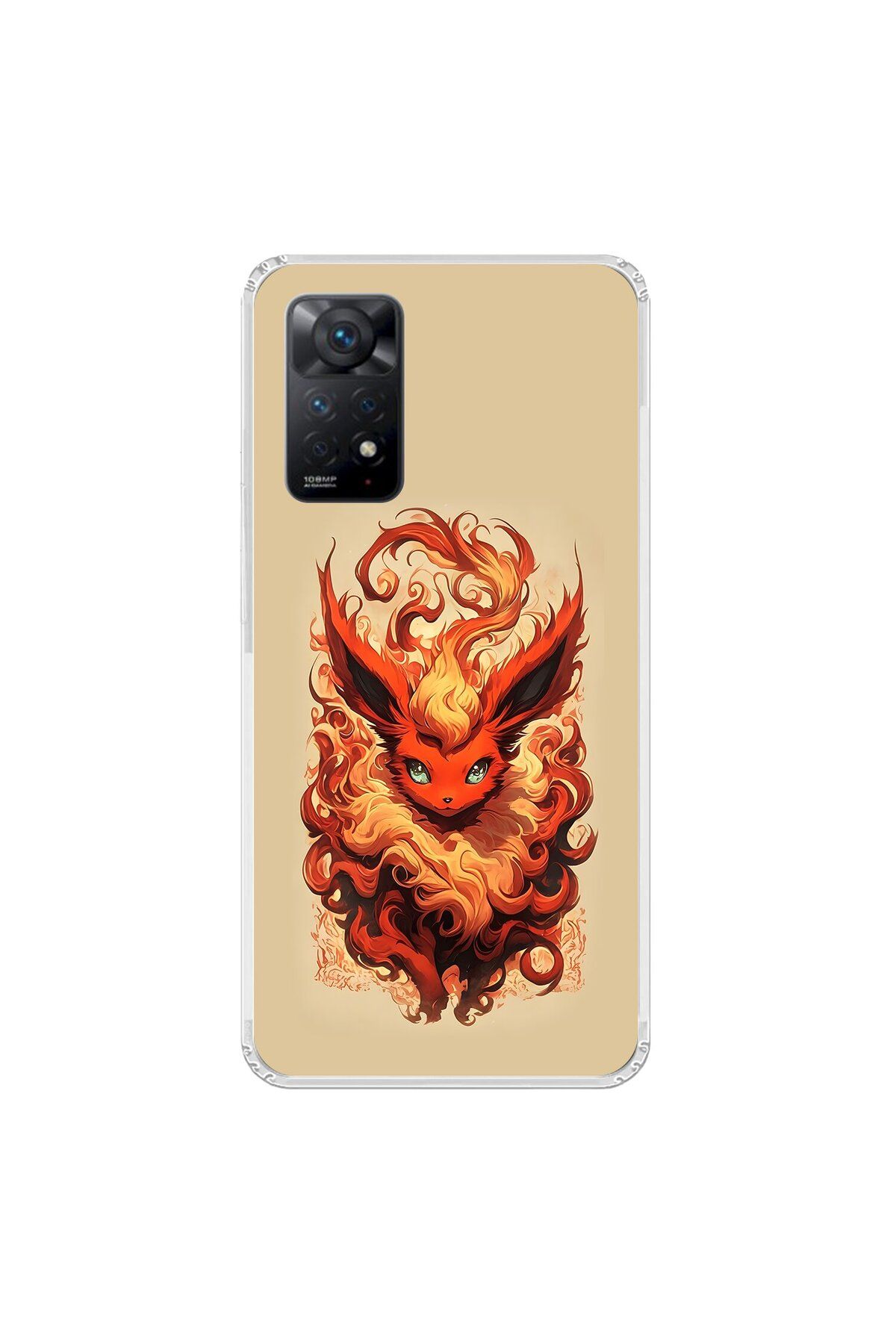 Dali Design Xiaomi Redmi Note 11 Pro Uyumlu Şeffaf Kılıf Pokemon 6 Tasarımlı