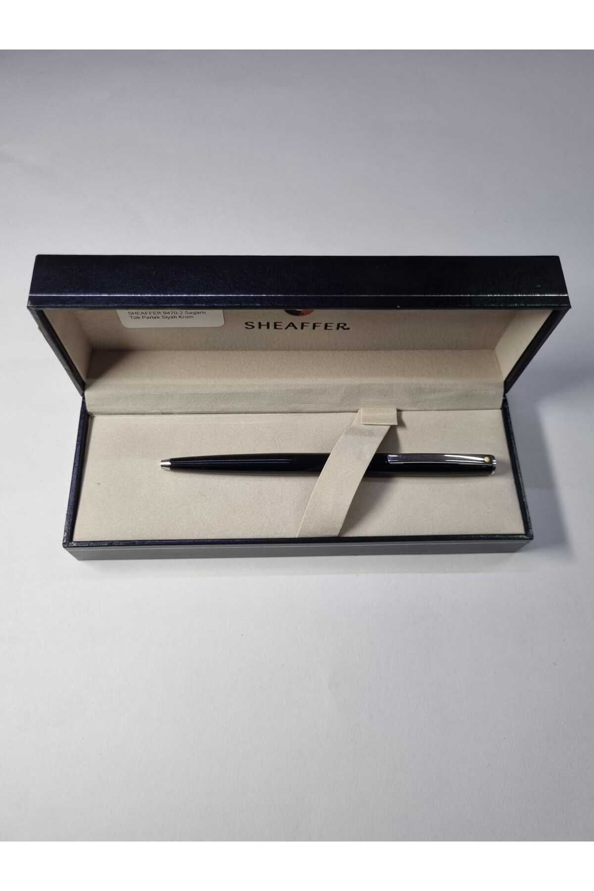 Sheaffer 9470-2 Sagaris Tükenmez Parlak Siyah Krom