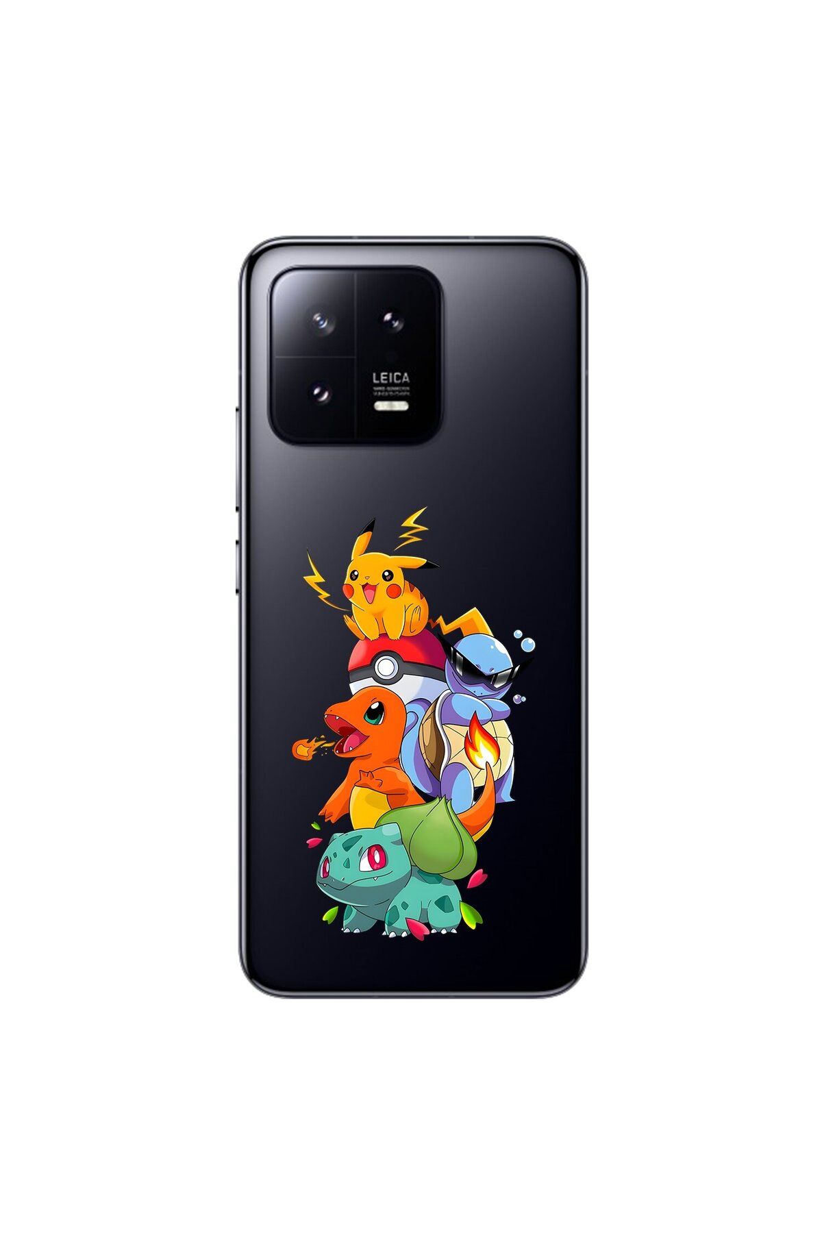 Dali Design Xiaomi Mi 13 Uyumlu Şeffaf Kılıf Pokemon 1 Tasarımlı