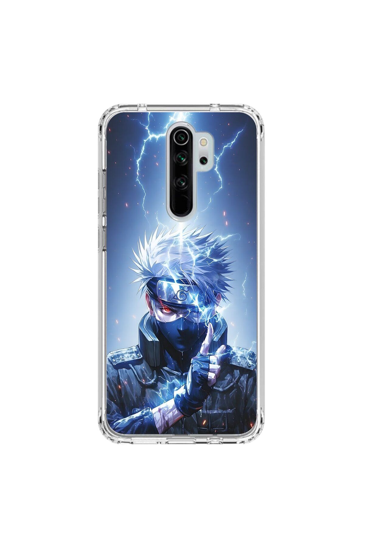 Dali Design Xiaomi Redmi Note 8 Pro Uyumlu Şeffaf Kılıf Naruto Kakashi Tasarımlı