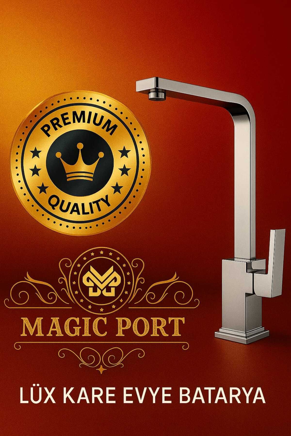 MAGIC PORT FSM LÜX Kare Model Aç Kapa Mutfak Eviye Bataryası 5 Yıl Garantili % 100 TÜRK MALI