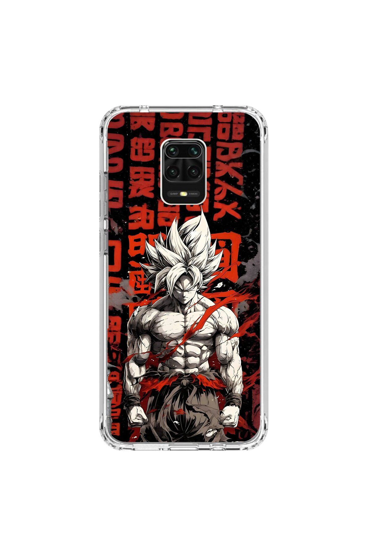 Dali Design Xiaomi Redmi Note 9 Pro Uyumlu Şeffaf Kılıf Dragon Ball-Z 1 Tasarımlı