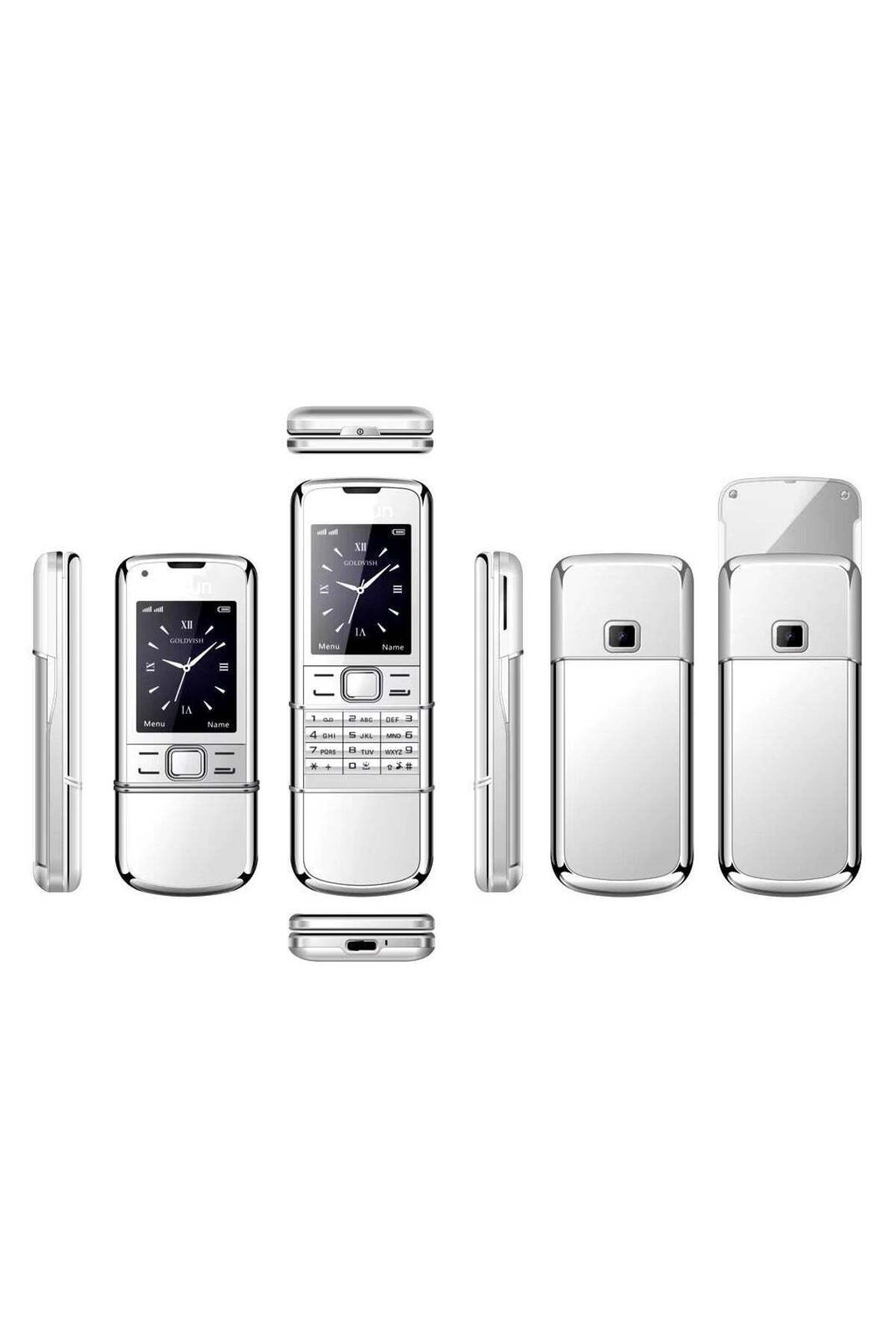 Hope-Silver Luxury Slider Mobile Phone – Classic Design, Dual SIM, Unlocked, Retro Keypad, Long Battery 1