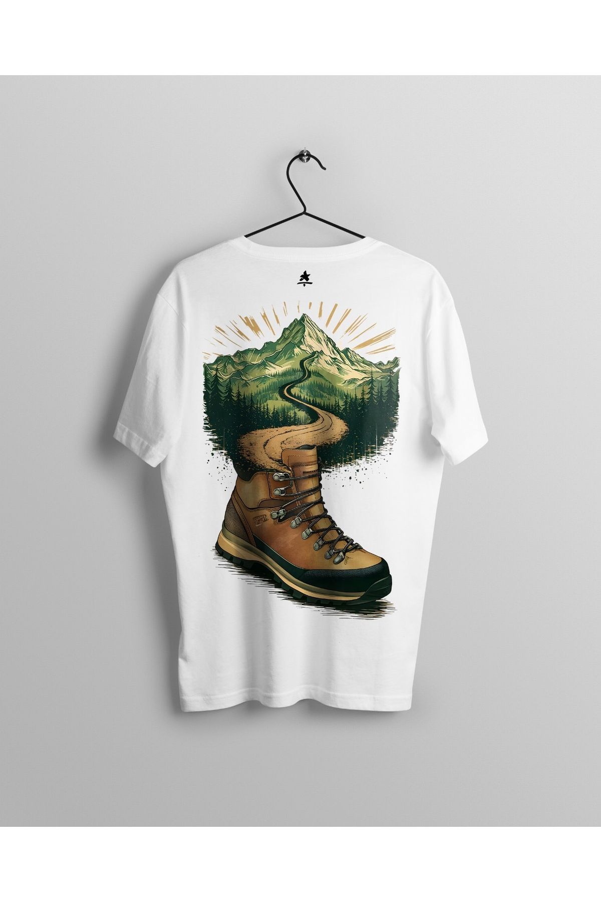 Ct Erkek Oversize Baskılı T-Shirt - Nature & Camping