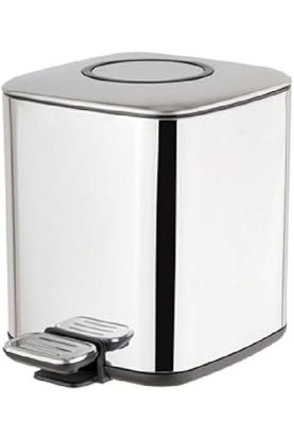 Pazarcan Pedallı Parlak Nikel Çöp Kovası 9 Lt / 310X230X310 Mm