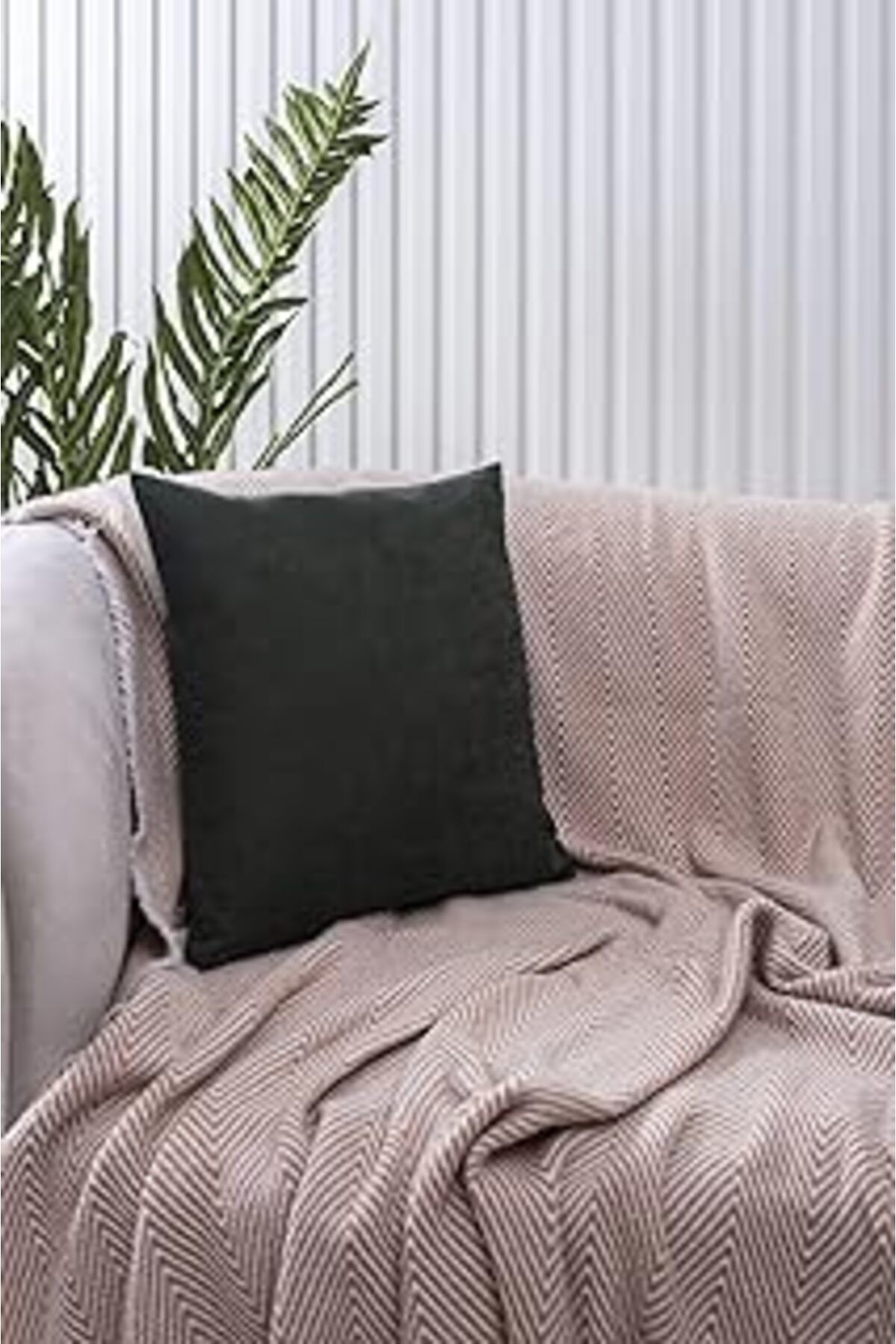 TBSProjects Özsay Home Yeşil Sade Panorama Kırlent Kılıfı Çok Farklı Renk Seçeneğiyle, 50 X 50