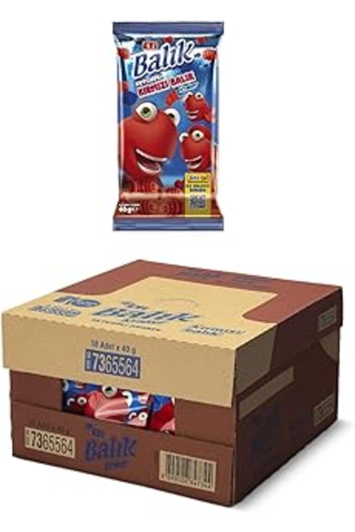 Qedii Eti Kırmızı Balık Kraker 40 G X 18 Adet