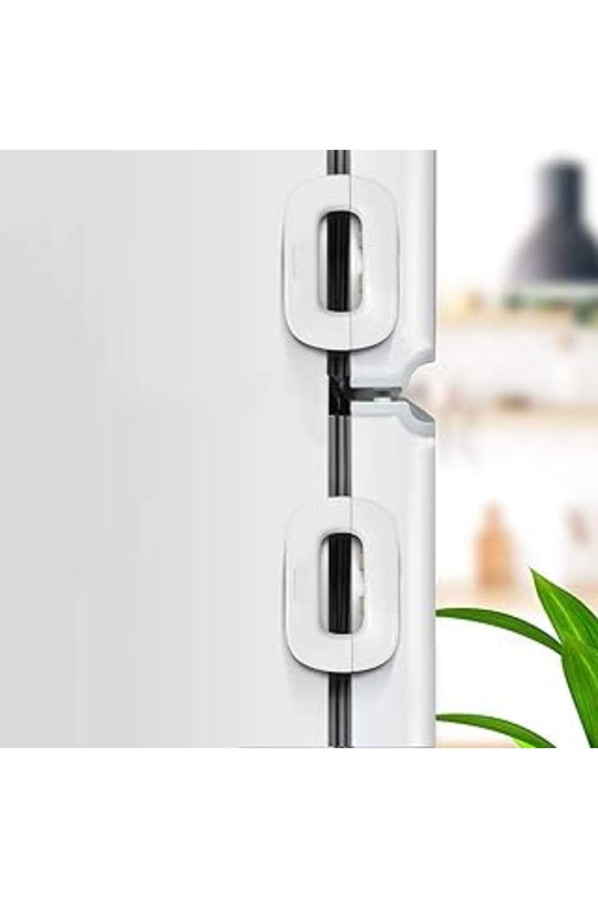 TBSProjects Xspring Buzdolabı Kilidi, Çocuklar 2 Adet Buzdolabı Kilidi, Beyaz Korumalı Dolap Kilitleri, Çocukla