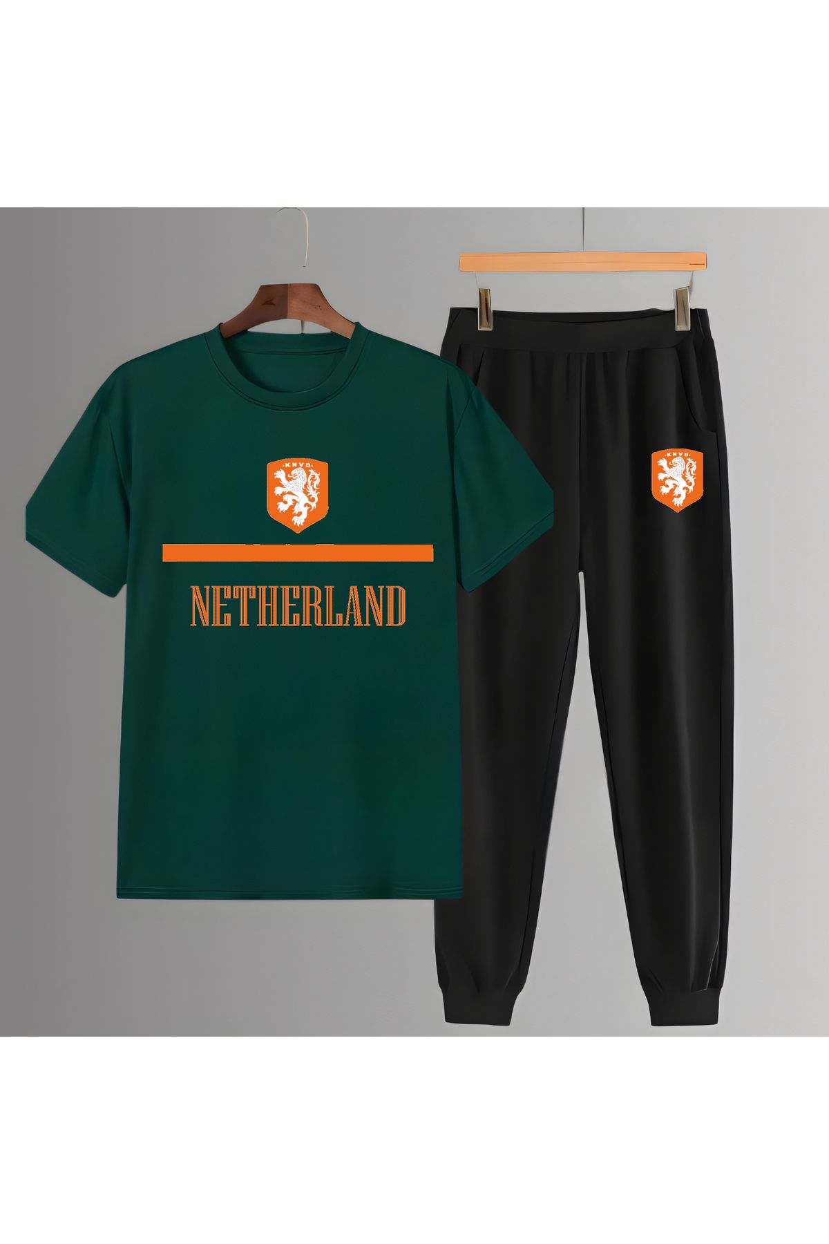 Biy Store Hollanda milli takım forma futbol baskılı unisex kısa kollu erkek tişört kadın t-shirt eşofman takım