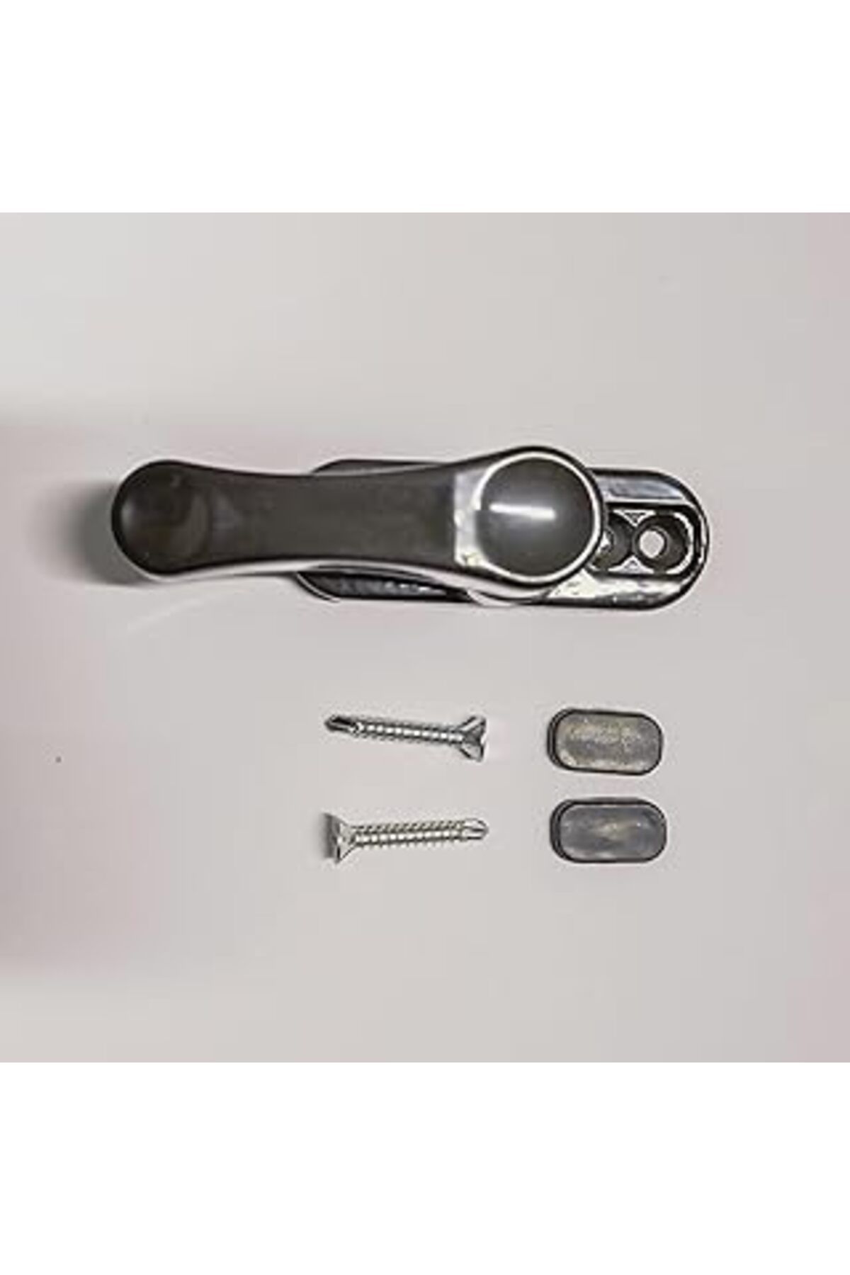 TBSProjects Pvc Pencere Metal Çekmeli Emniyet Mandalı Güvenlik Kilidi (5, Antrasit Gri)