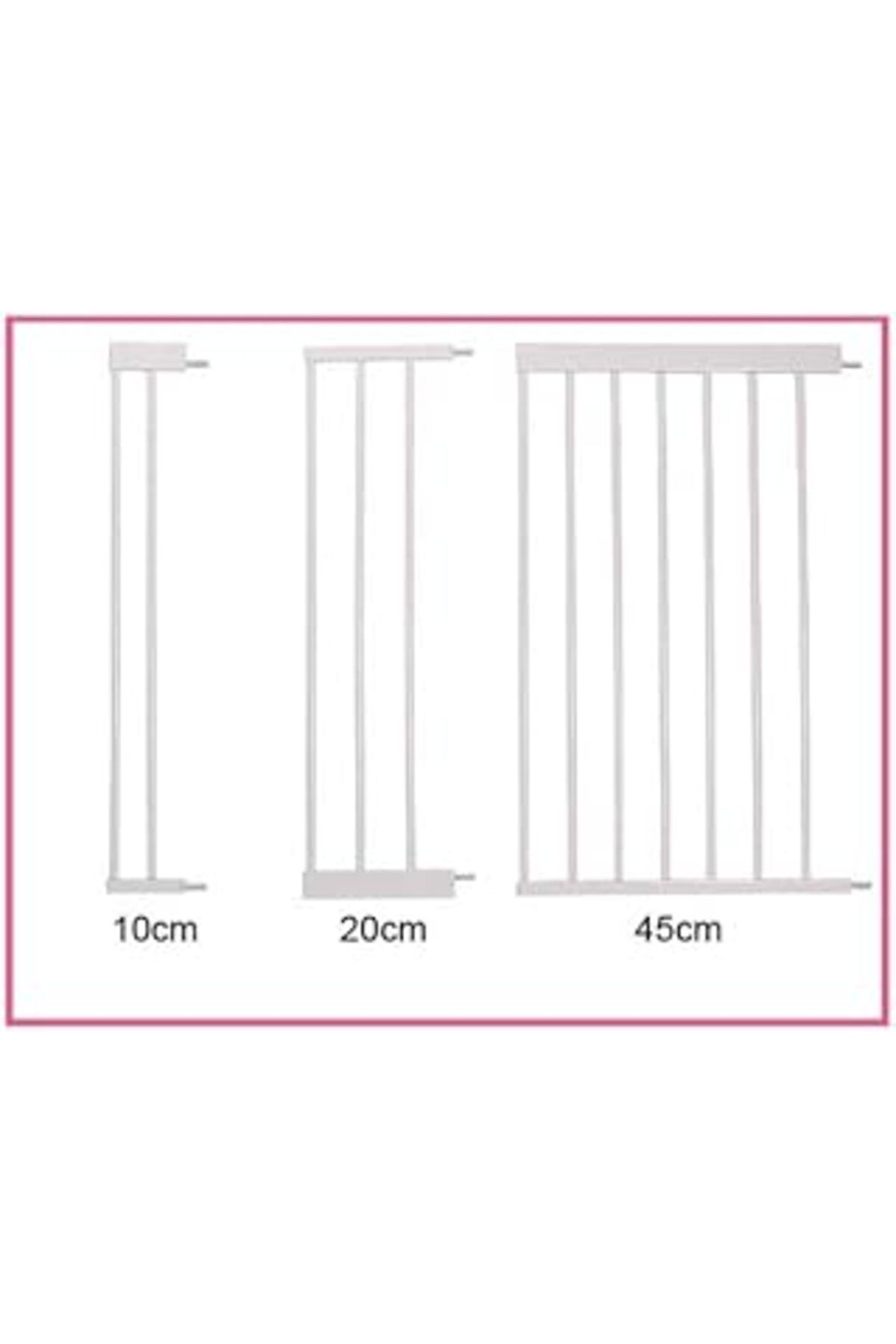 TBSProjects Miny Baby Otomatik Kapanır Güvenlik Kapısı Uzatma Parçası (20 Cm, Beyaz)
