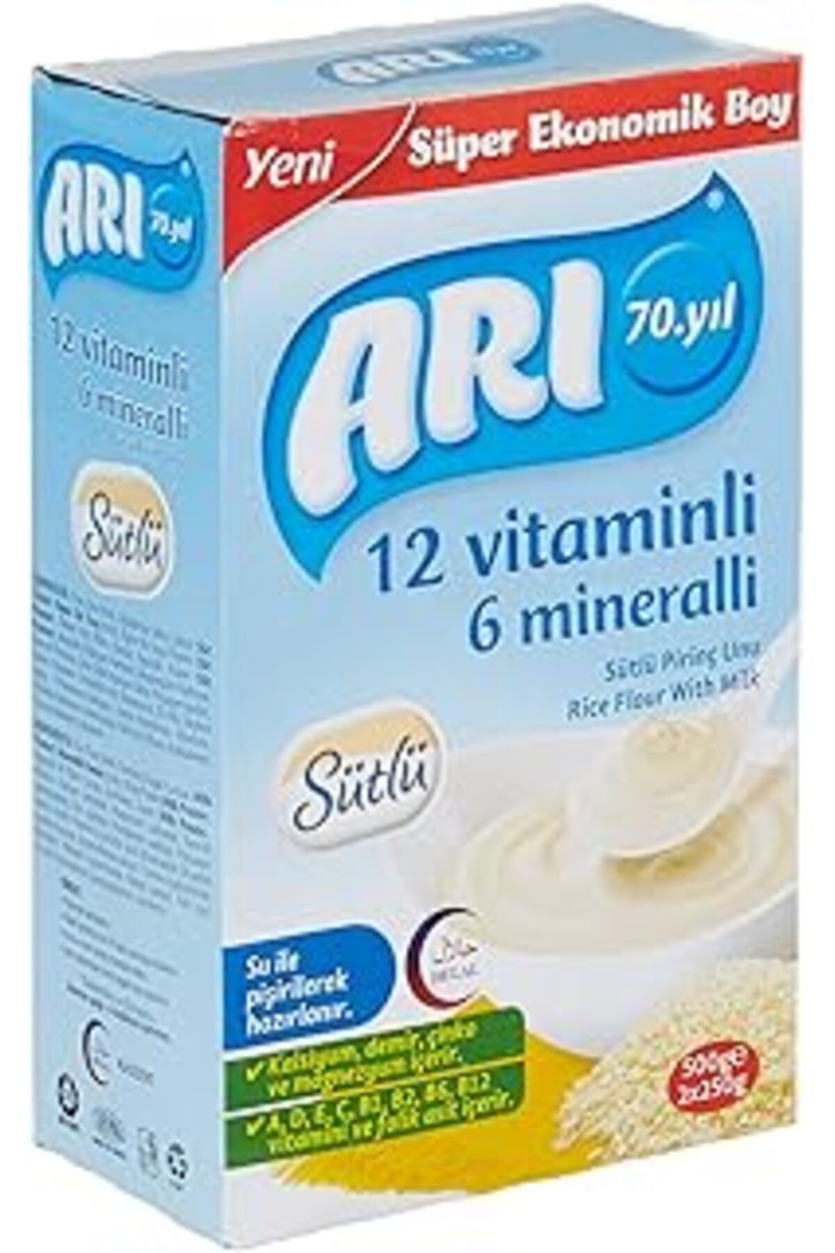 Qedii Ari Mama 12 Vitaminli 6 Mineralli Sütlü Pirinçli 500 gr