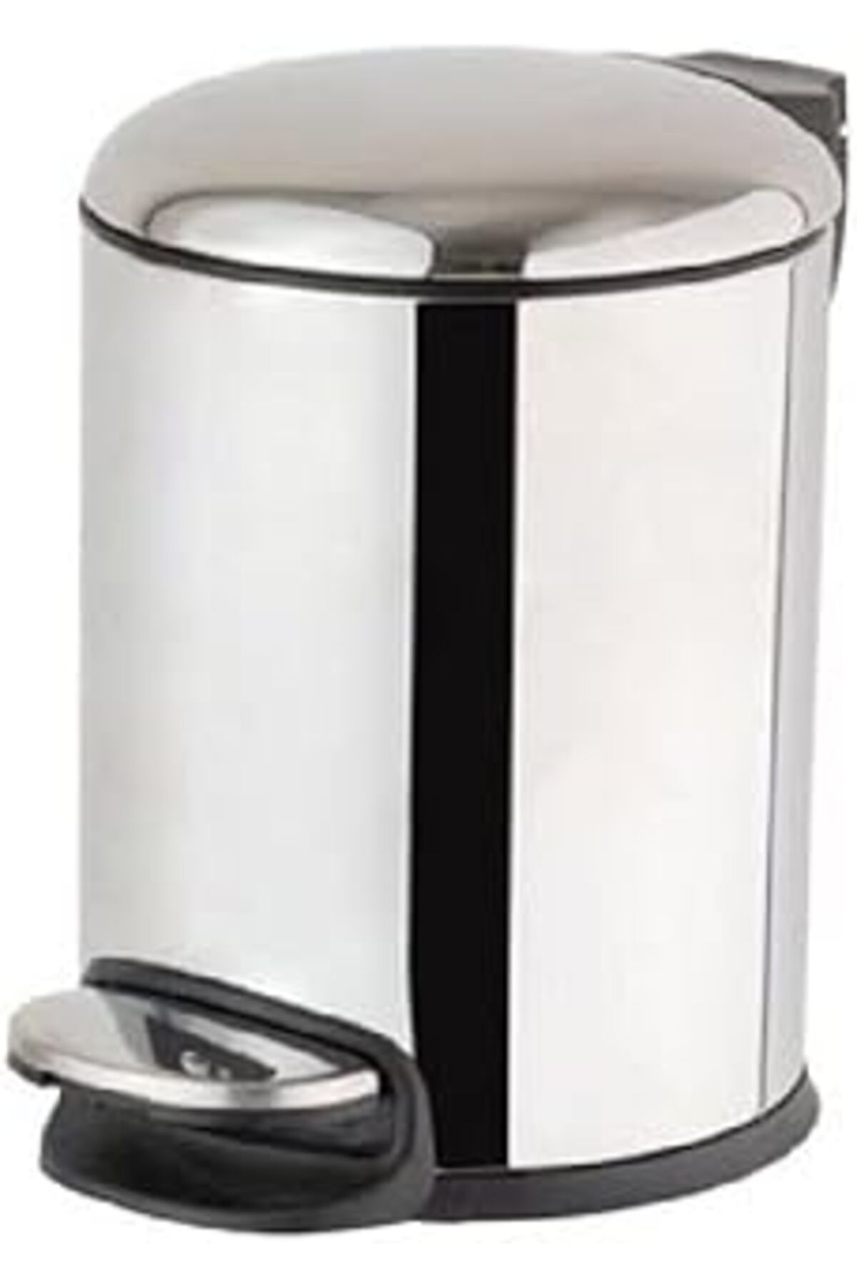Pazarcan System Pedallı Parlak Nikel Çöp Kovası 3 Lt / 265X203X203 Mm