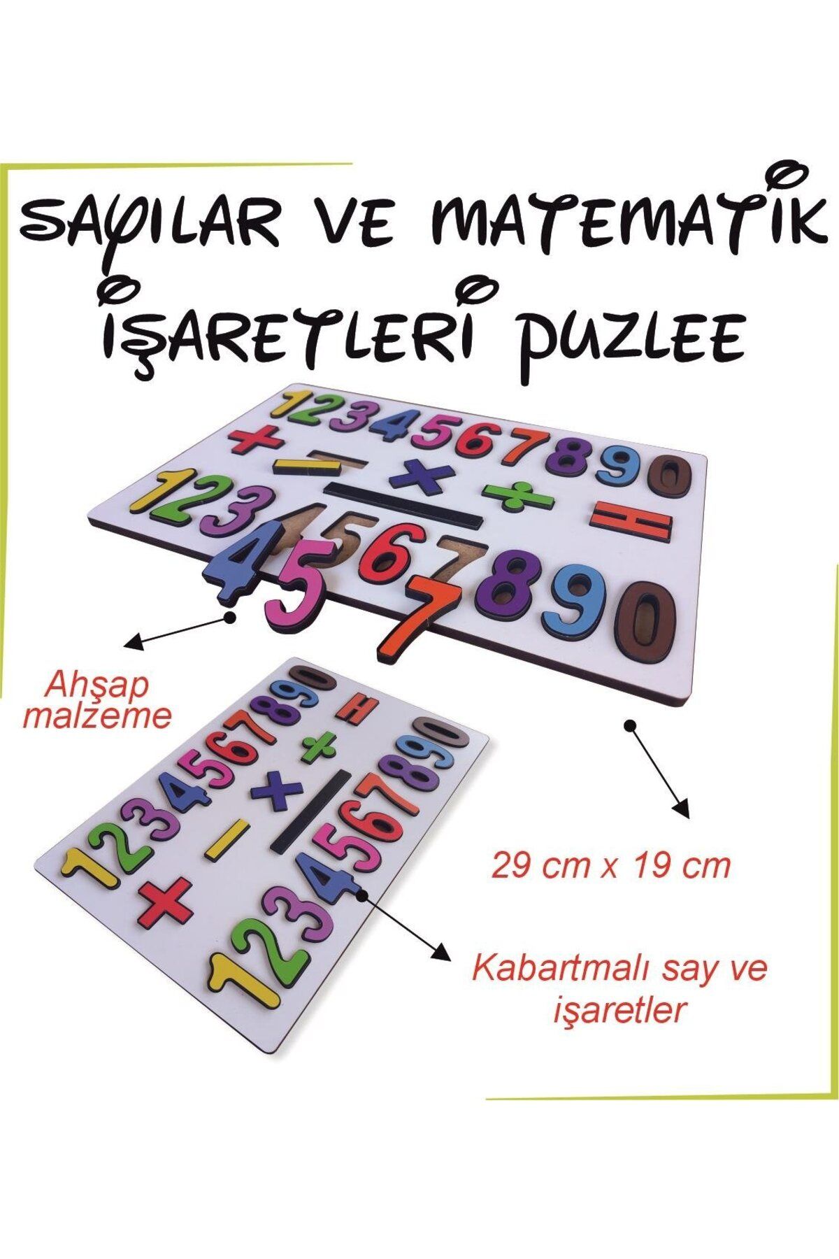 Emdief Home Sayılar ve Matematik İşaretleri Puzzle