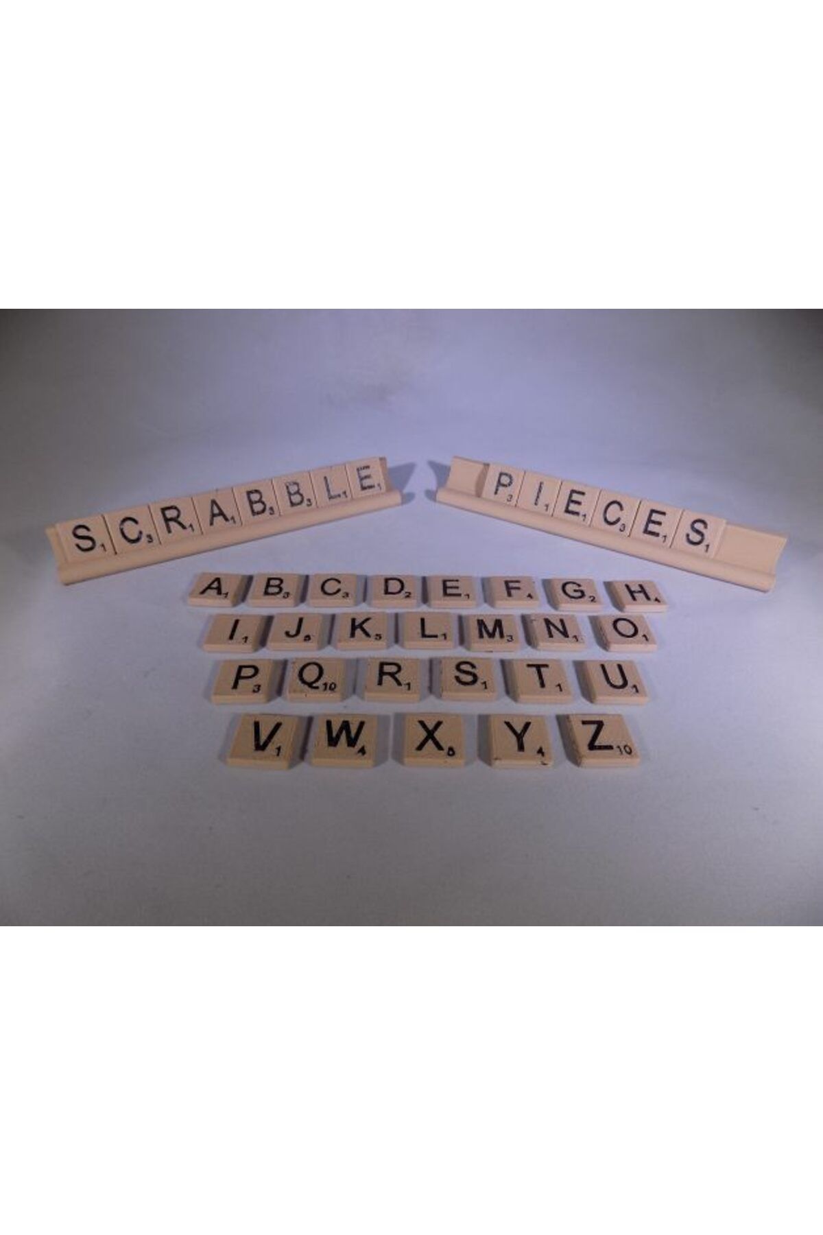 Vision Craft Scrabble parçaları ve raf
