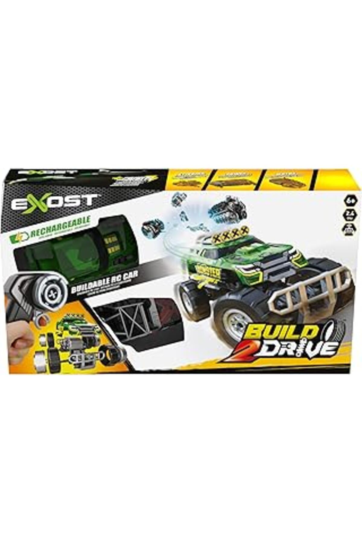Pazarcan Silverlit Exost Build 2 Drive Kumandalı 2 Araçlı Büyük Yarış Seti