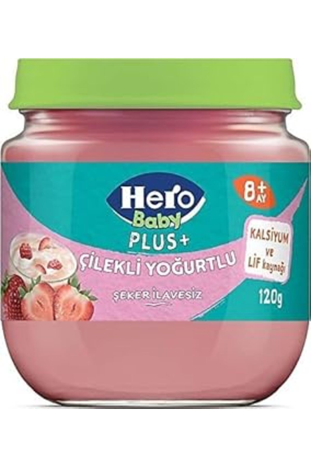 Qedii Hero Baby Plus Çilekli Yoğurtlu Kavanoz Mama