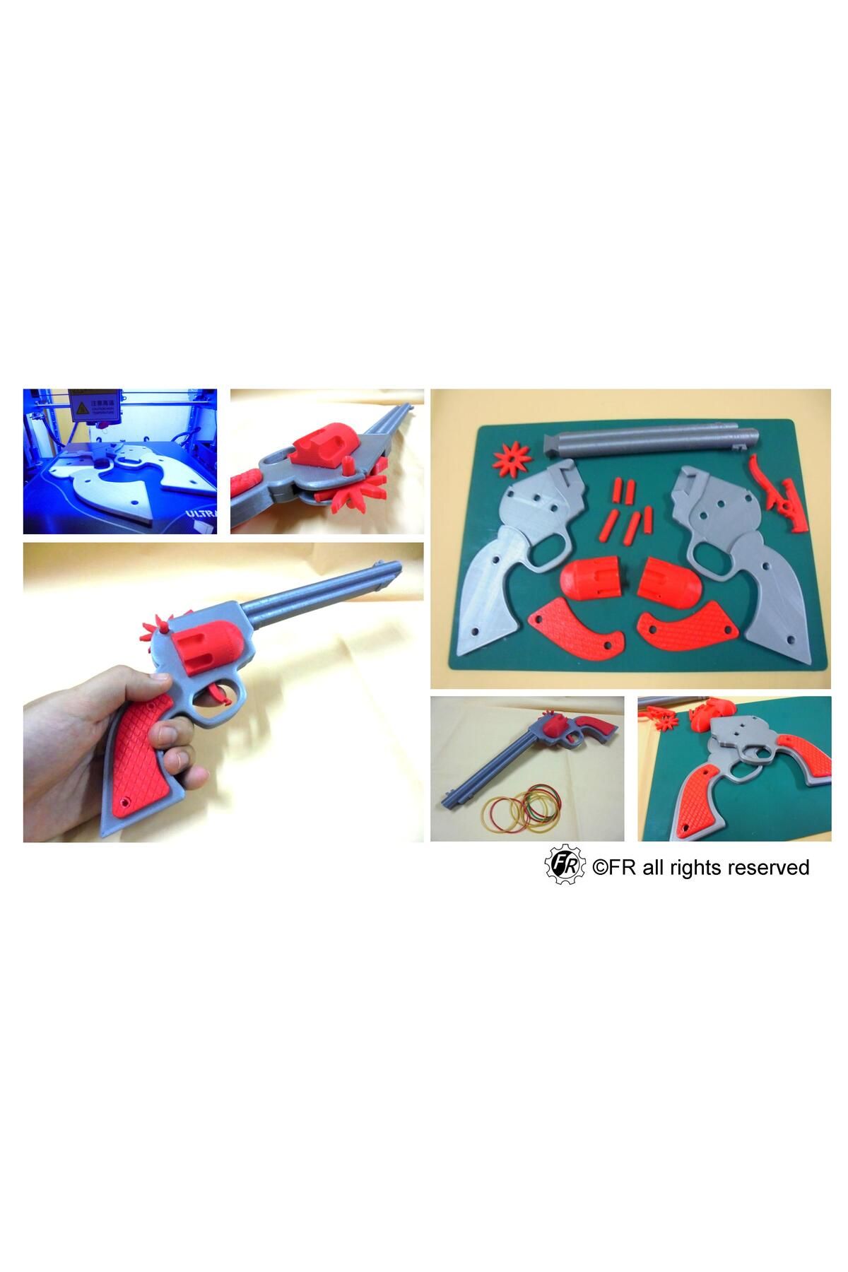 Vision Craft Kauçuk Bant Tabancası / Revolver lastik bant tabancası (genişletilmiş versiyon)