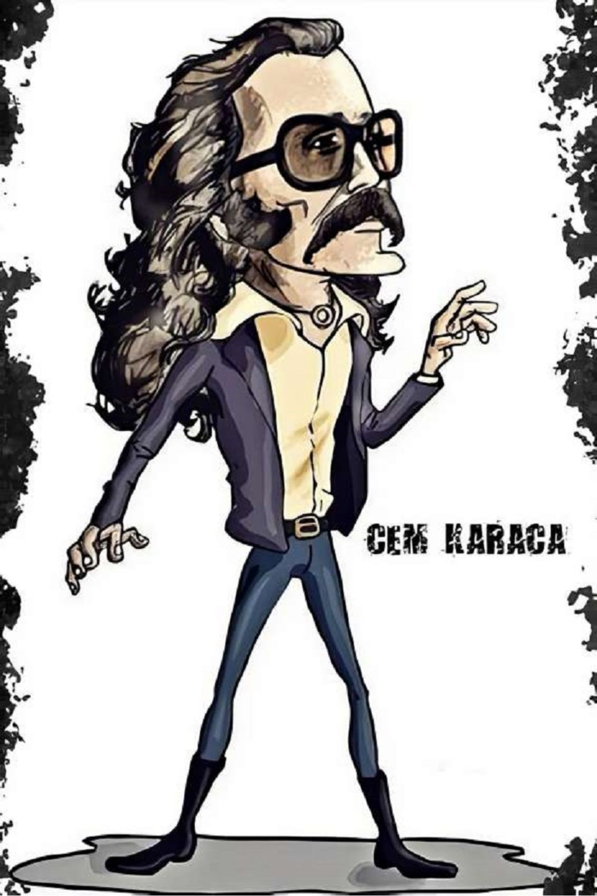 bertekdijital Bertek Dijital Retro Cem Karaca Tablo