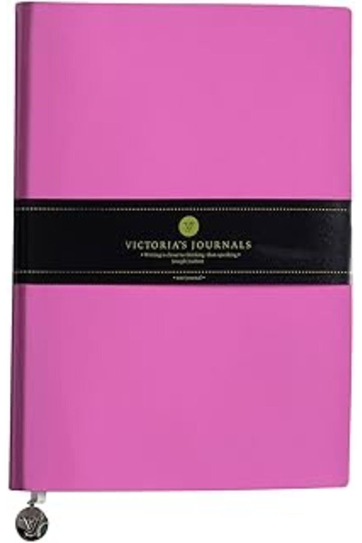 Pazarcan Smyth Rugan Esnek Kapak Çizgili Defter, 14.8X21 Cm -Pembe