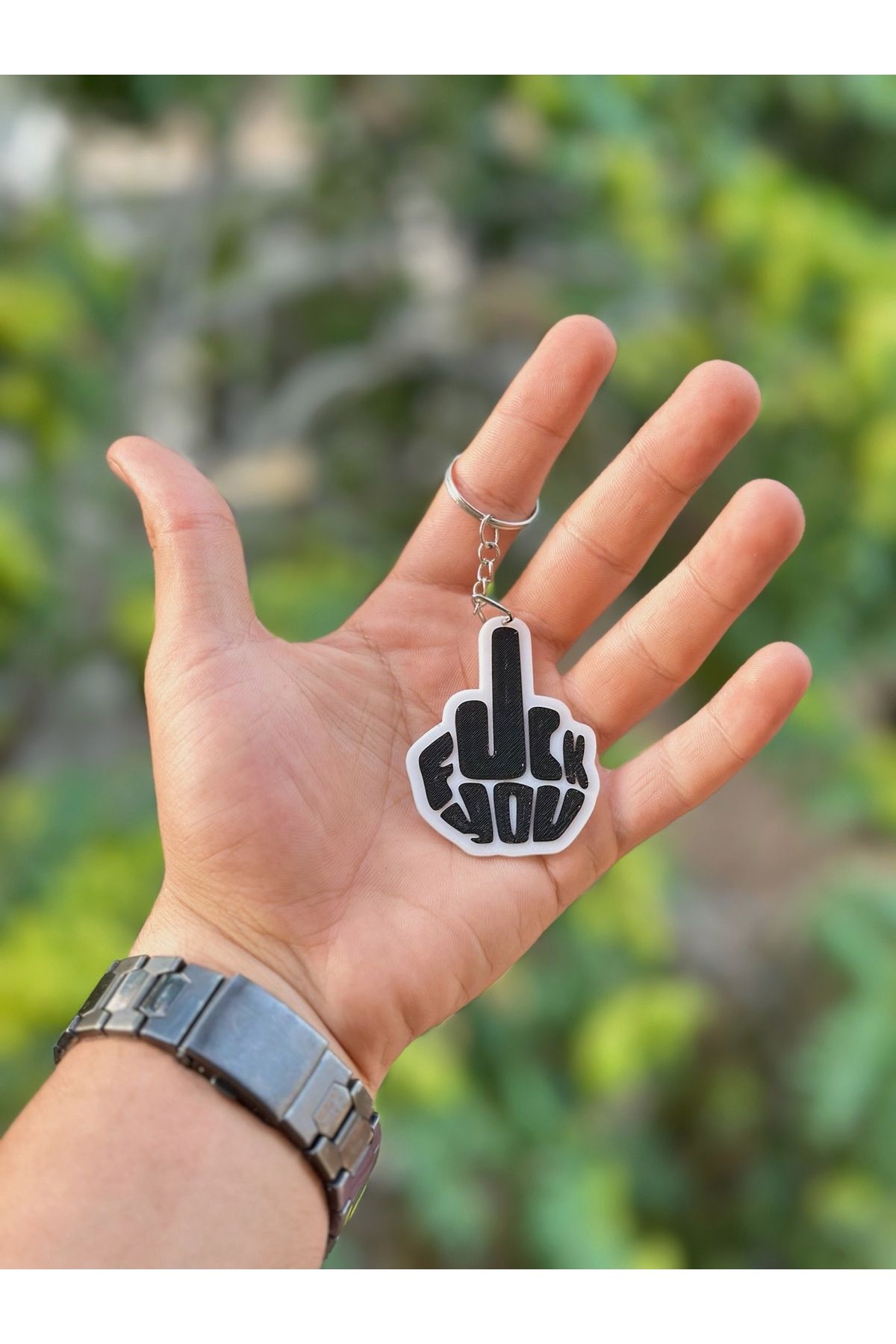 Orjin3D Orta Parmak (FUCK YOU) Anahtarlık