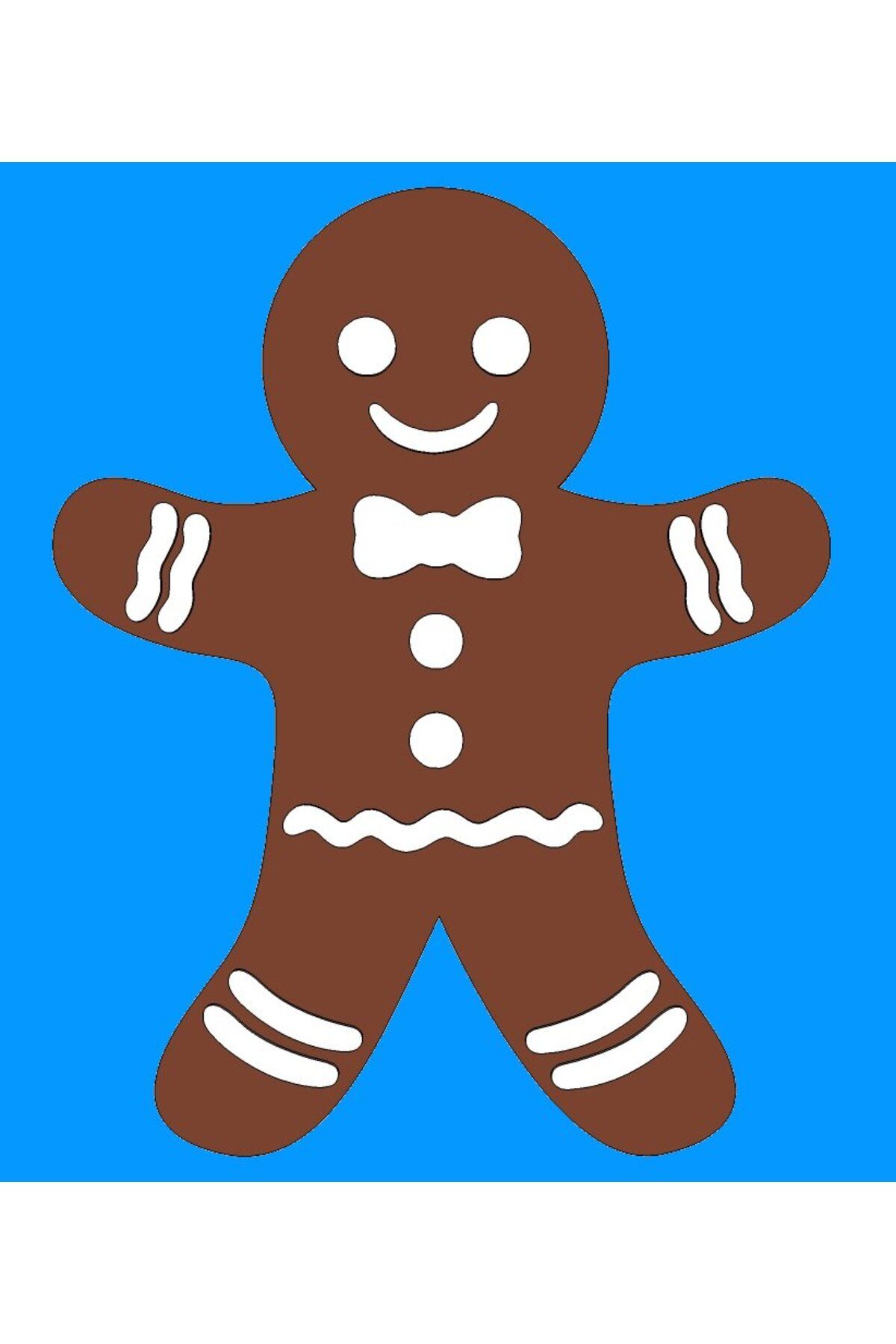 Vision Craft Gingerbread Man buzdolabı mıknatıs (3 Adet)