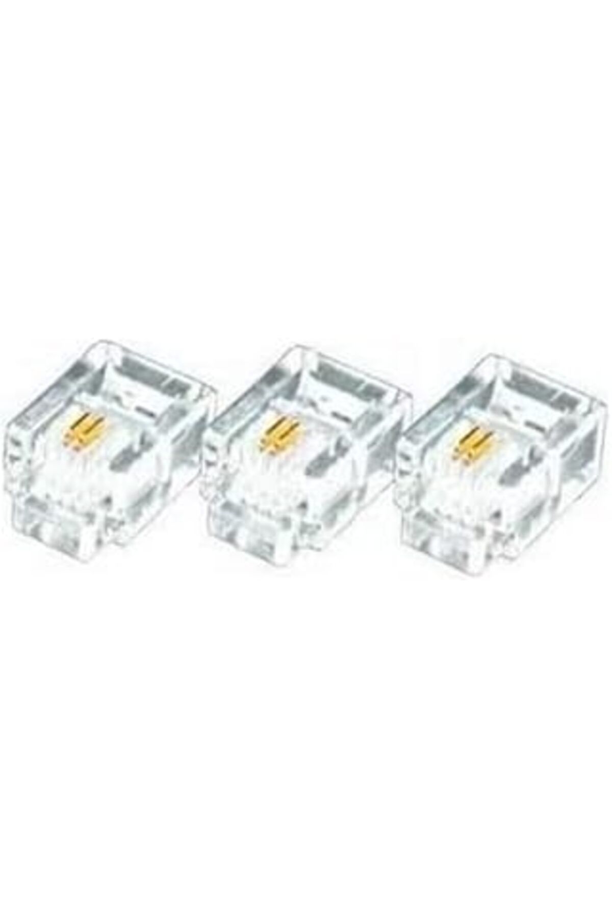 Pazarcan Alfais Al-4839 Rj11 Jack Telefon Kablo Ucu Konnektörü 100 Adet