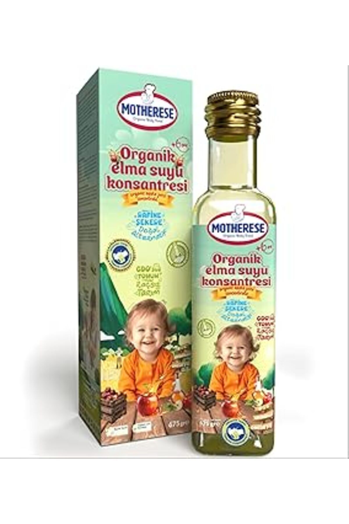 Qedii Organik Elma Suyu Konsantresi 675Gr - Organik Bebek Elma Suyu Konsantresi 675Gr