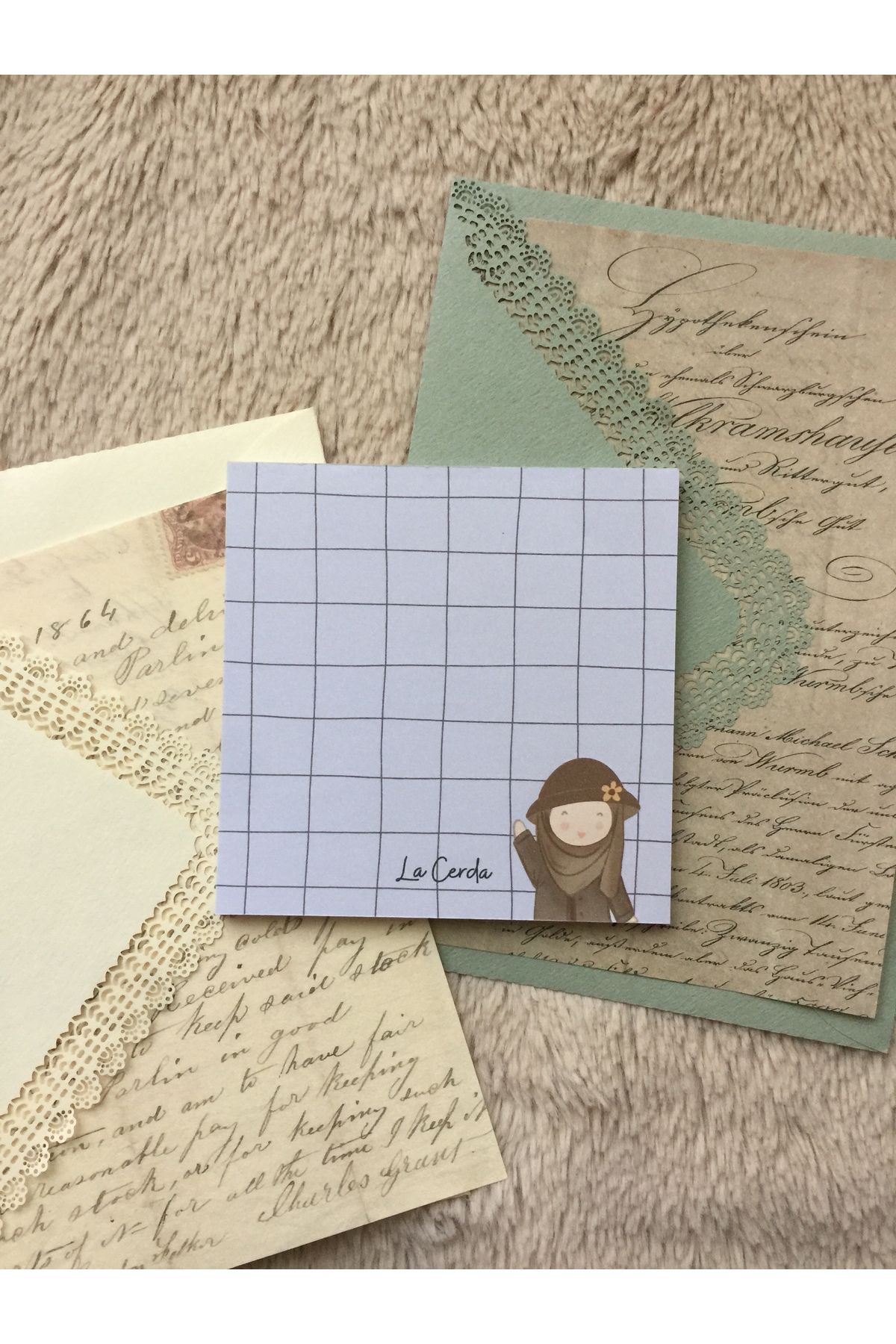 LaCerdaDesign 9x9 Mini Notluk Notepad, Memopad, Not Defteri