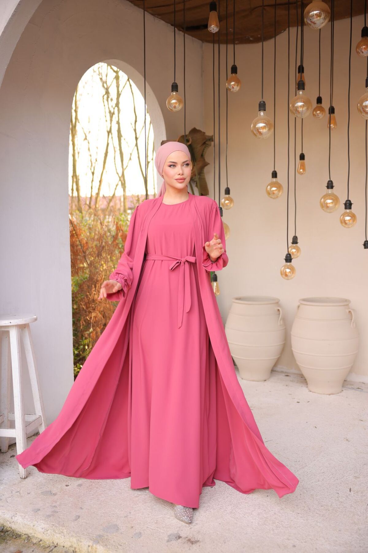 Nissra Ankanoor İkili Abaya Takım Anka25zv29