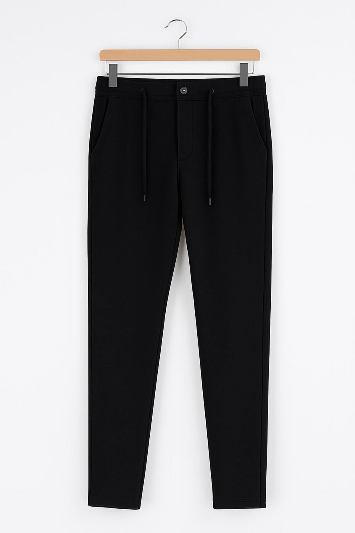 LC Waikiki %100 Pamuk Slim Fit Bağcıklı Paça Detaylı Erkek Pantolon
