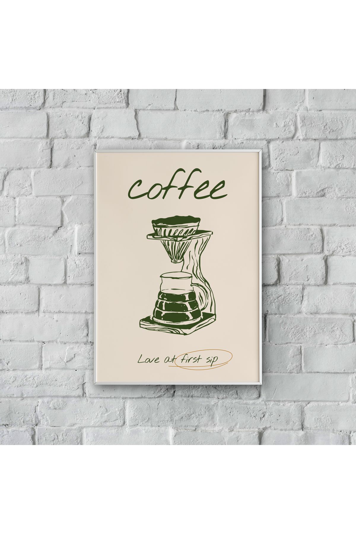 LAUBE HOME "Love at first sip" Poster Tablo (Çerçeveli)