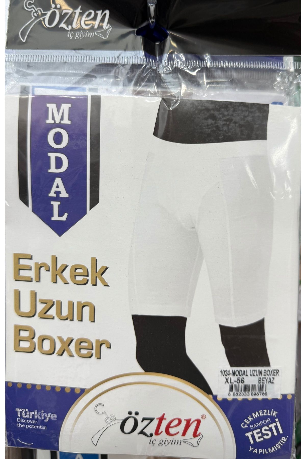 Özten İç Giyim 2 Li Paket Erkek Uzun Modal Pişik Önleyici Likralı Boxer