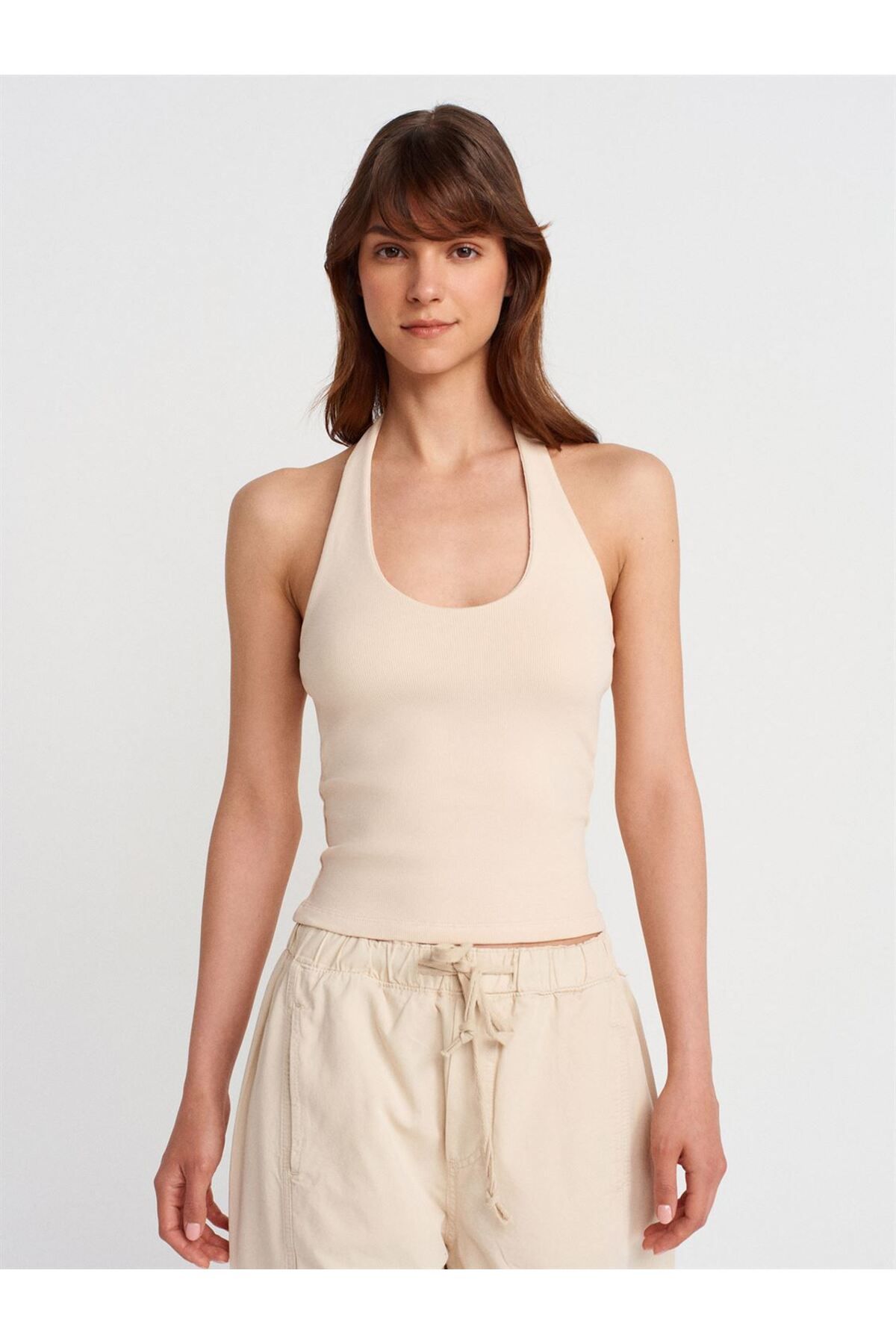 Dilvin 21052 Dilvin Halter Yaka Top