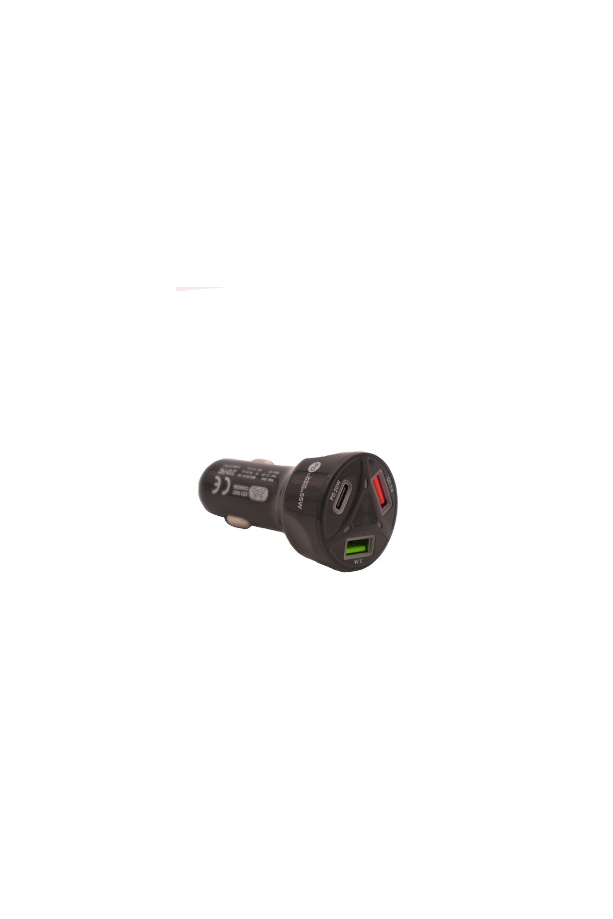 Monte Lua 3 Çıkışlı, 2 USB,1 PD Hızlı Çakmaklık Şarj Seti, 55W, Type-c, Siyah