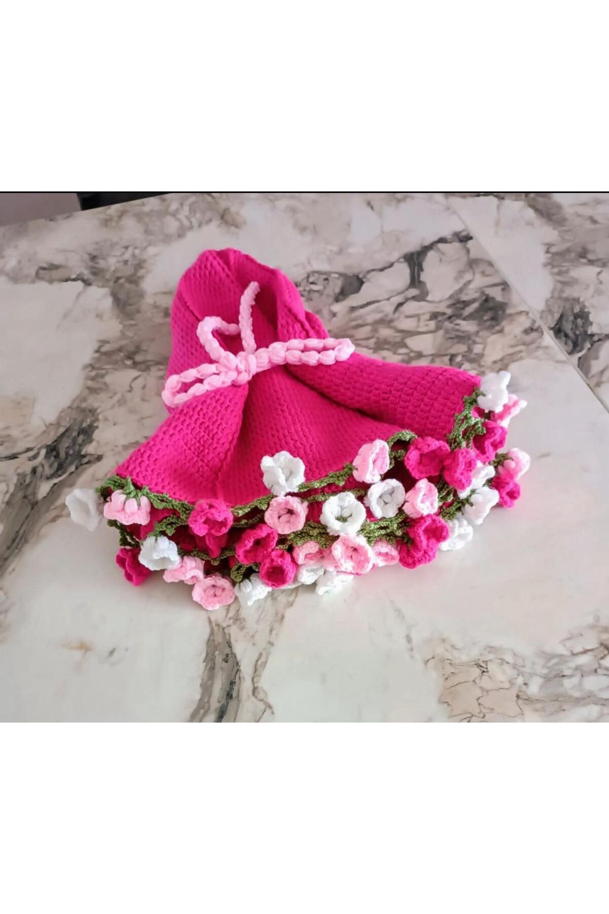 Charme Elegant el örgüsü buket şal