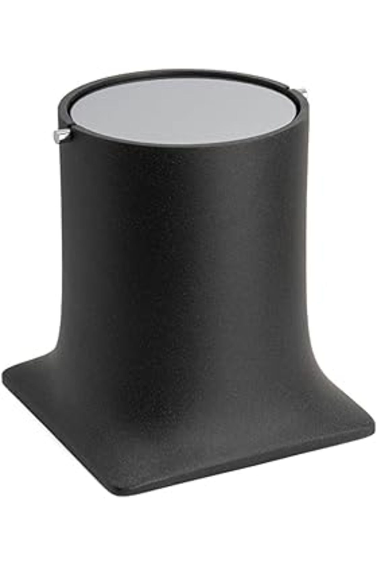 Qedii System Banyo Çöp Kovasıı 4 L Siyah-Krom Renk 247X225X225 Mm Siyah Tek Ebat Ba4007 030 R2-Cr