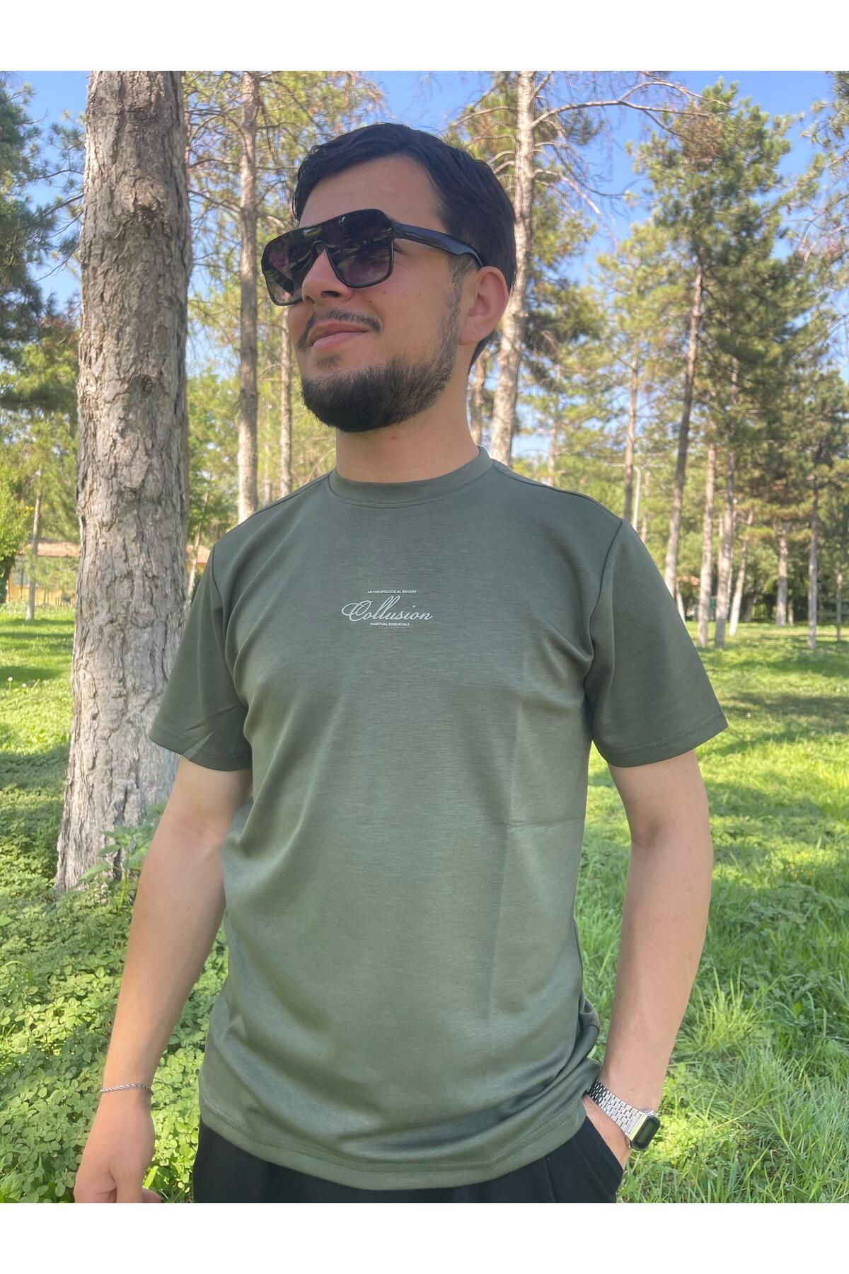 VANESSADESİGNTR Unisex Regular Fit Yazı Detaylı Basic Tişört