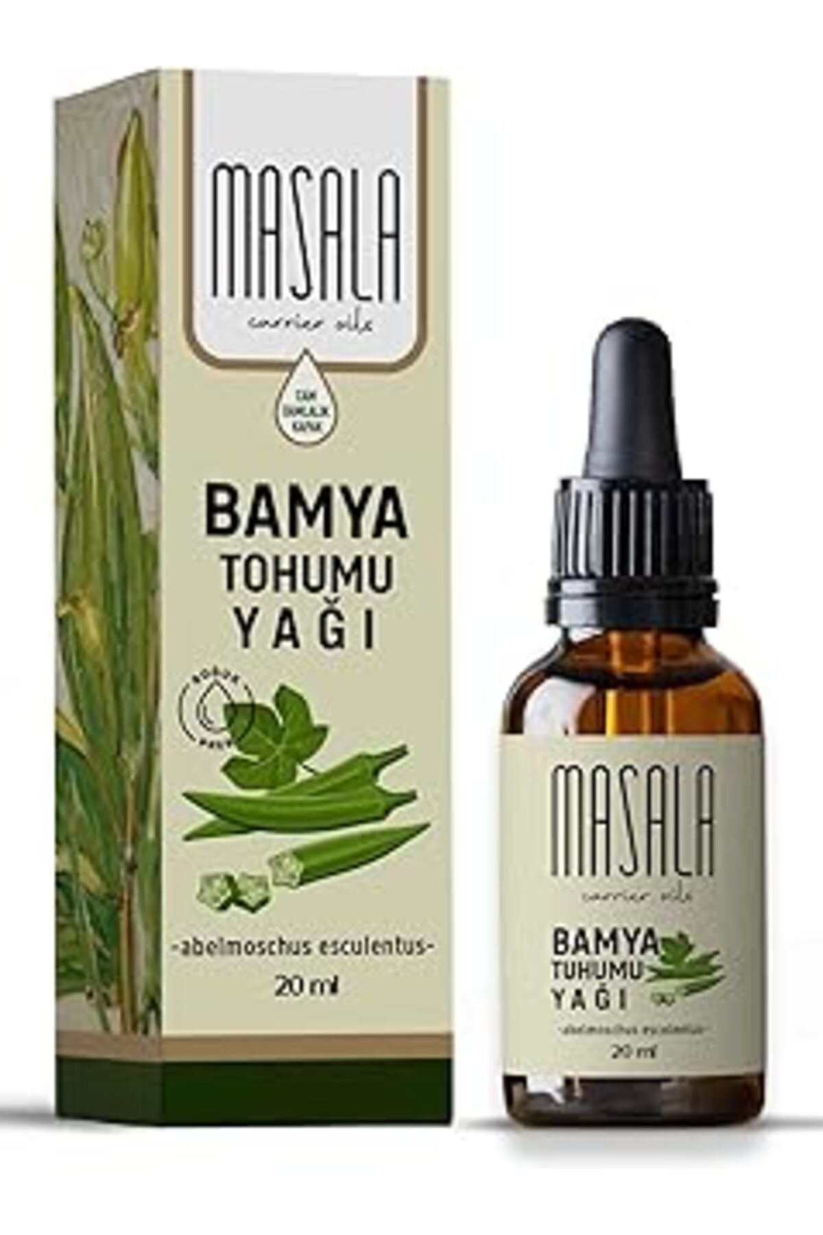 ASİTAN Masala Bamya Tohumu Yağı 20 Ml. (Okra Seed Oil)