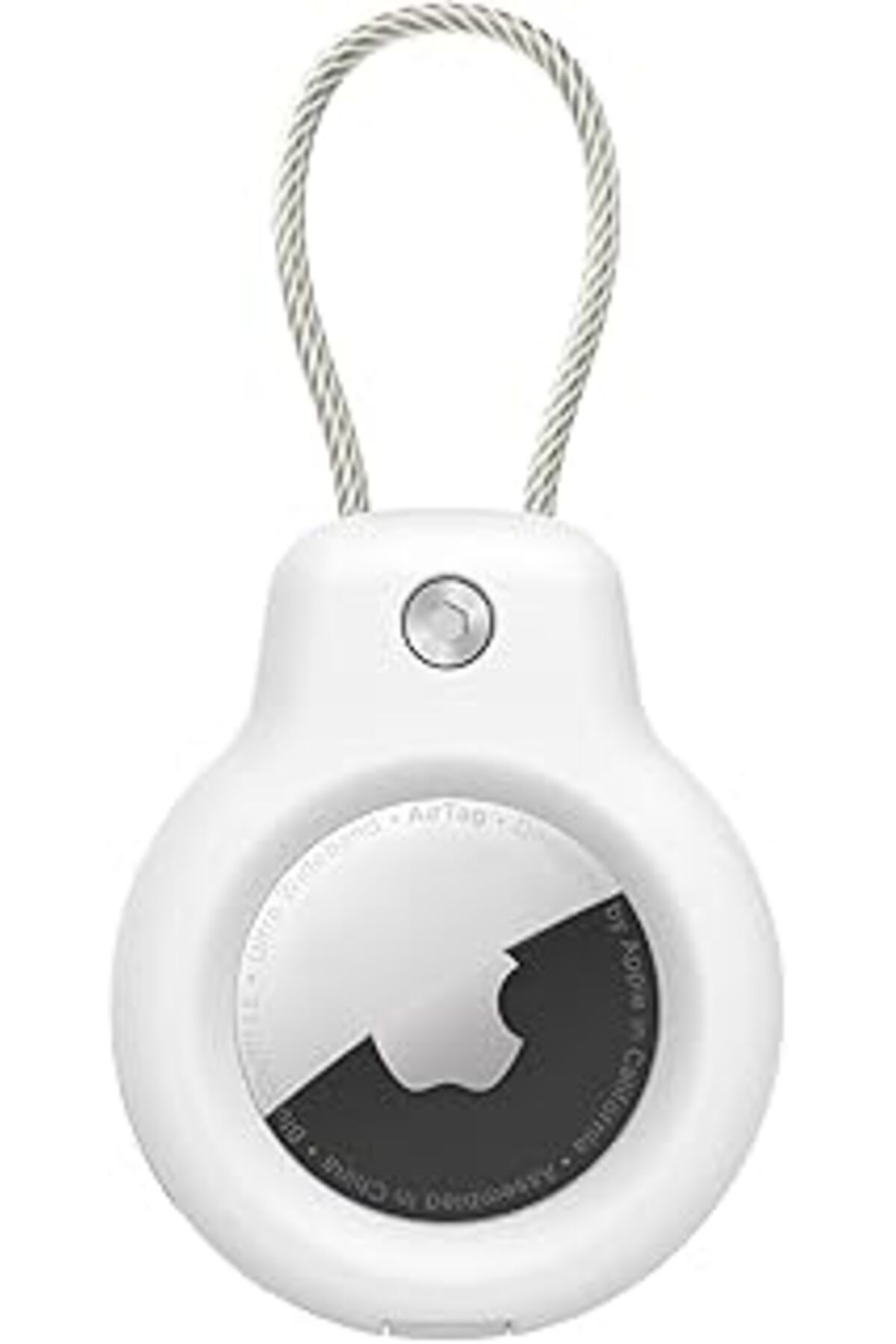 Mu Art Ahşap Buff Tagsafe Rope Steel Taşınabilir Anahtarlık Kaybolmaya Karşı Güvenli Metal Halat Ile Asılabilir