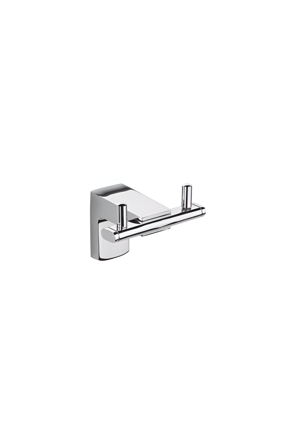 PERKA TASARIM F1 Ikili Askılık Krom Banyo Askılık